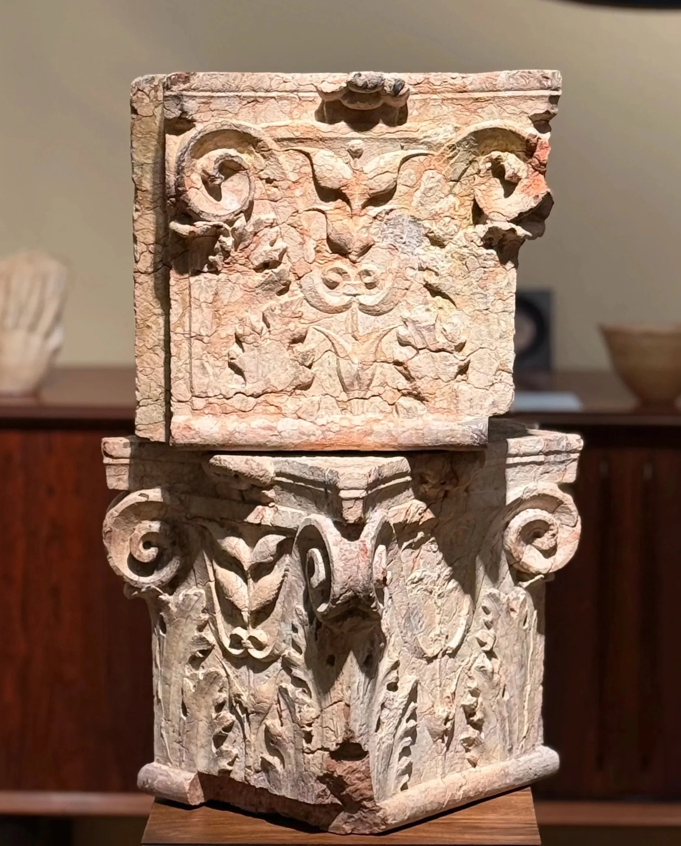 PAIR OF CAPITALS