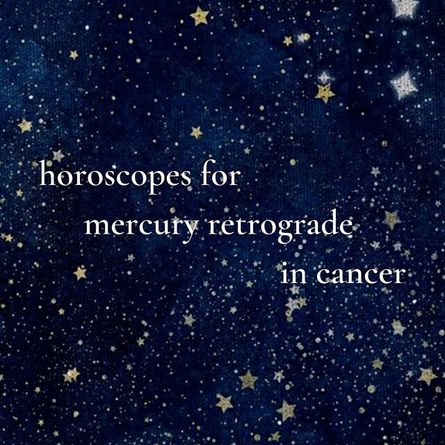 Not really *horoscopes* more so questions. Mercury rx is always a time to ask questions. We might not get to the answers yet, but the potential for deep self exploration &mdash; this is Cancer, after all &mdash; is enormous. Is not to be wasted. Thes
