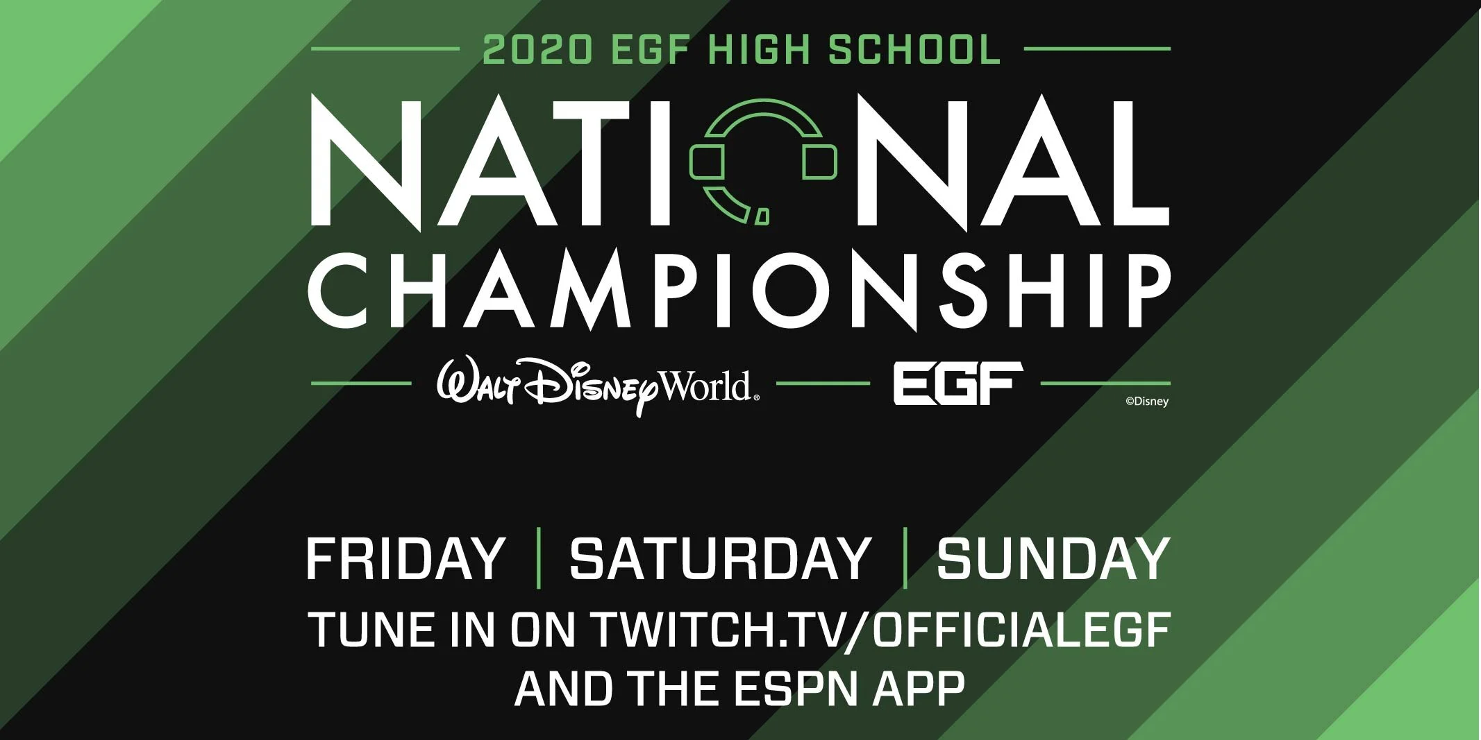 Walt Disney World EGF National Champs to air Finals on ESPN2, Early Rounds on ESPN App
