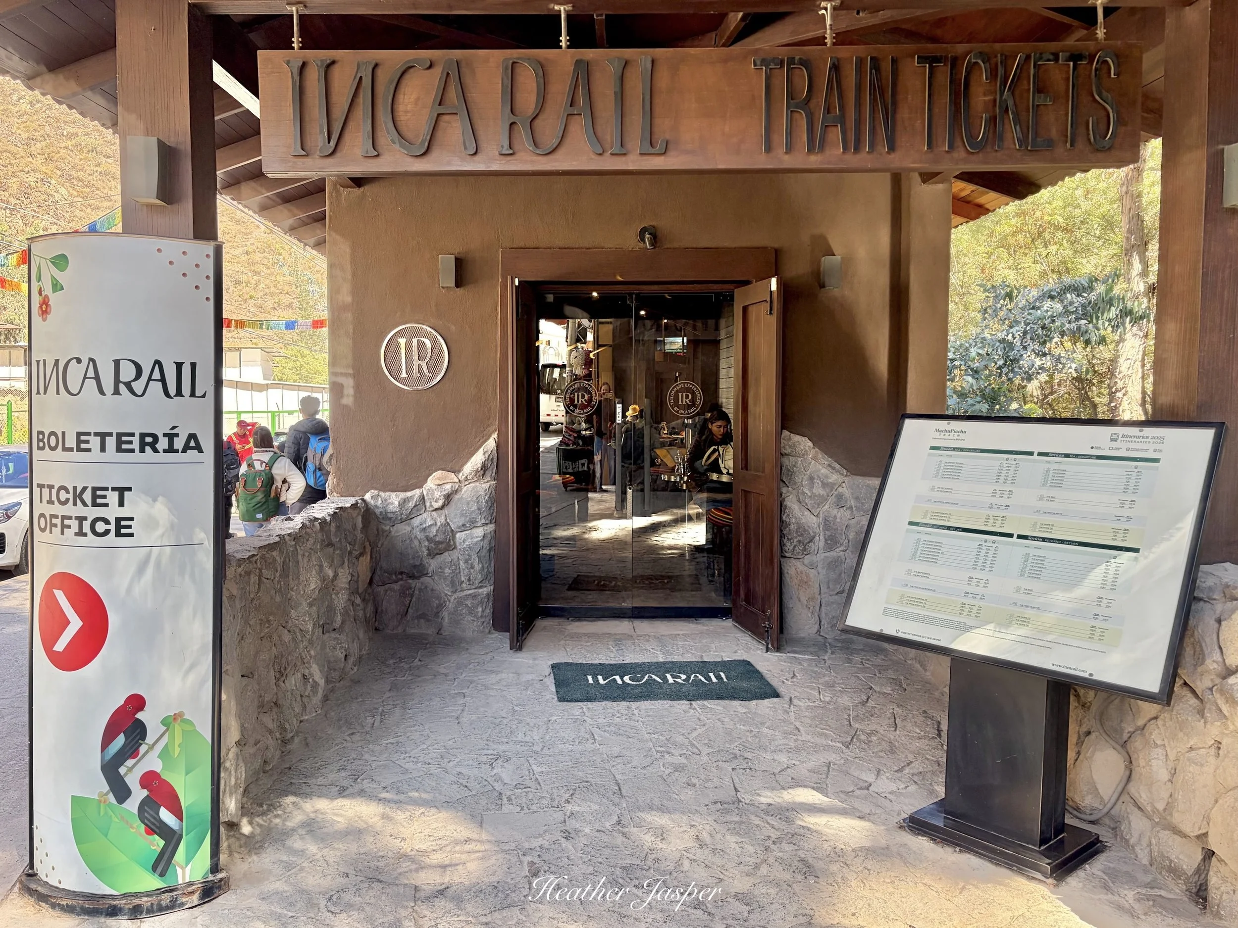 IncaRail ticket office and lounge Ollantaytambo Peru