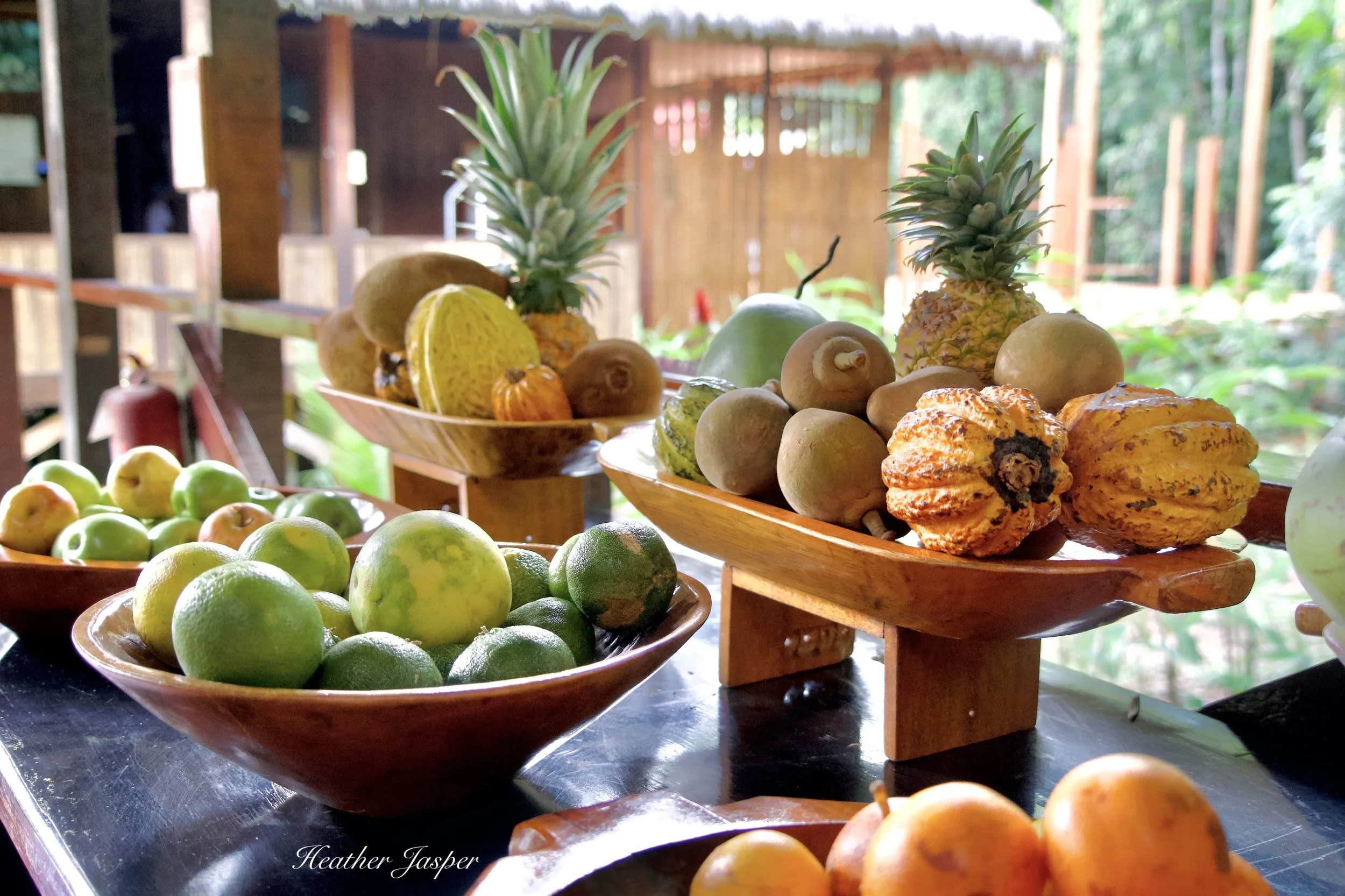Tambopata Research Center fruit buffet