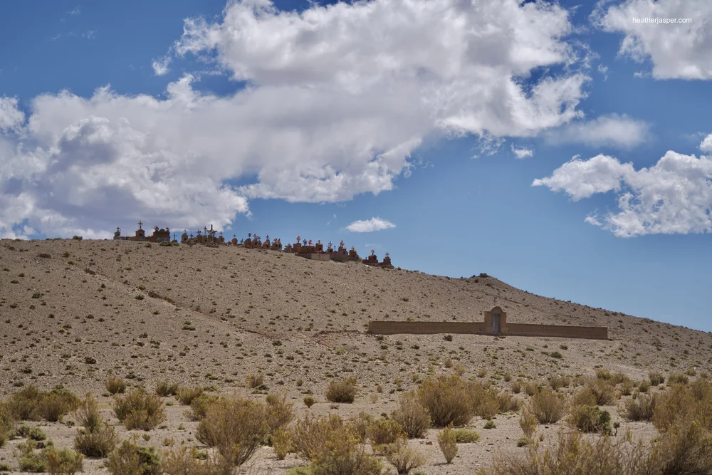 The cemetery for Trini's village El Moreno