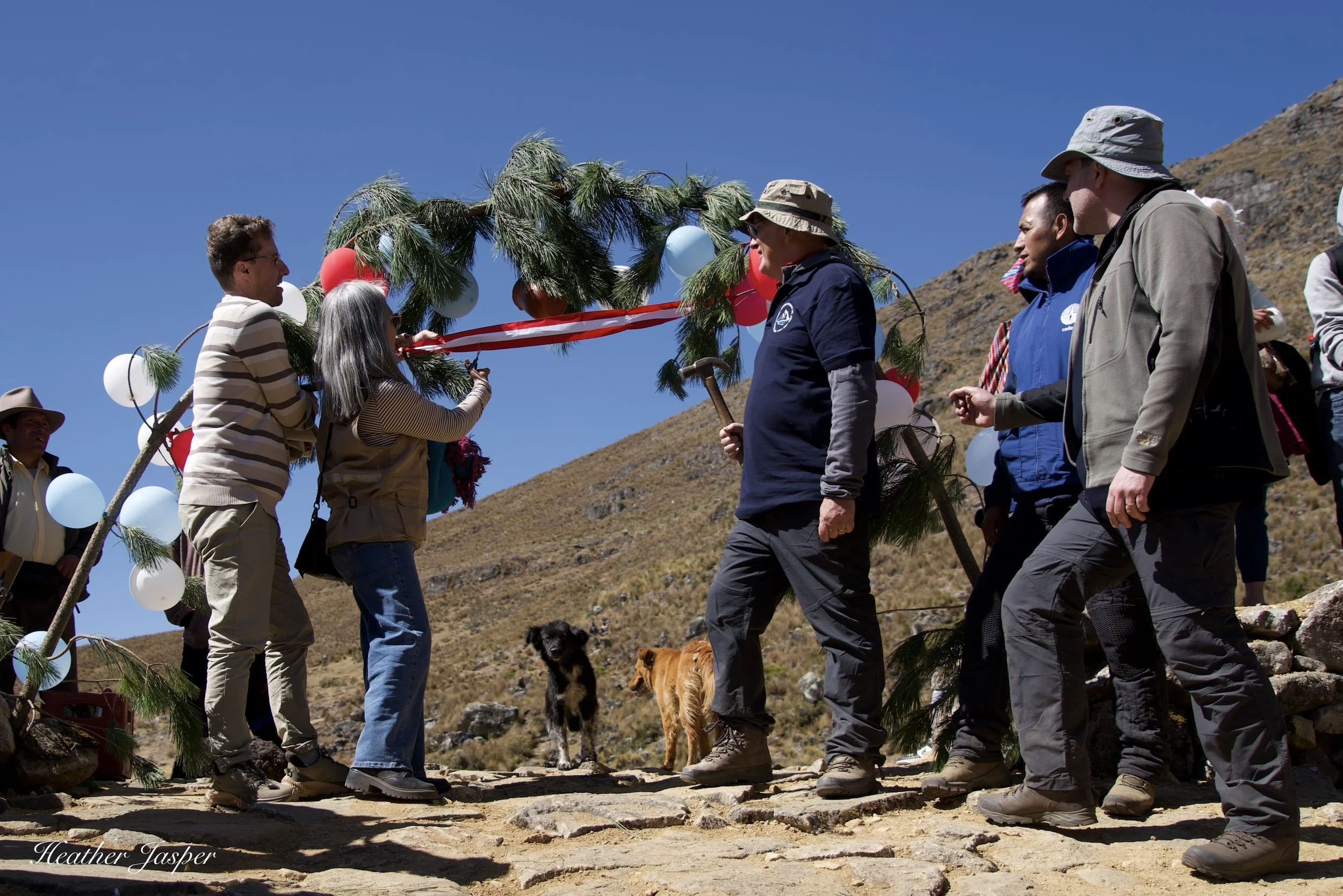 inaugurating Shuklloc Cajamarquilla Cordillera Negra Peru
