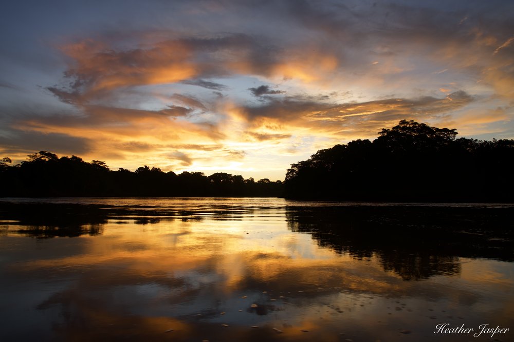 Sunset on the Tambopata River