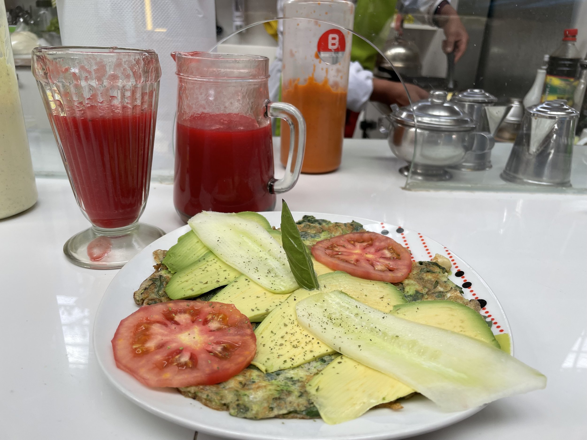 Markets have stalls with fresh juice and simple snacks.