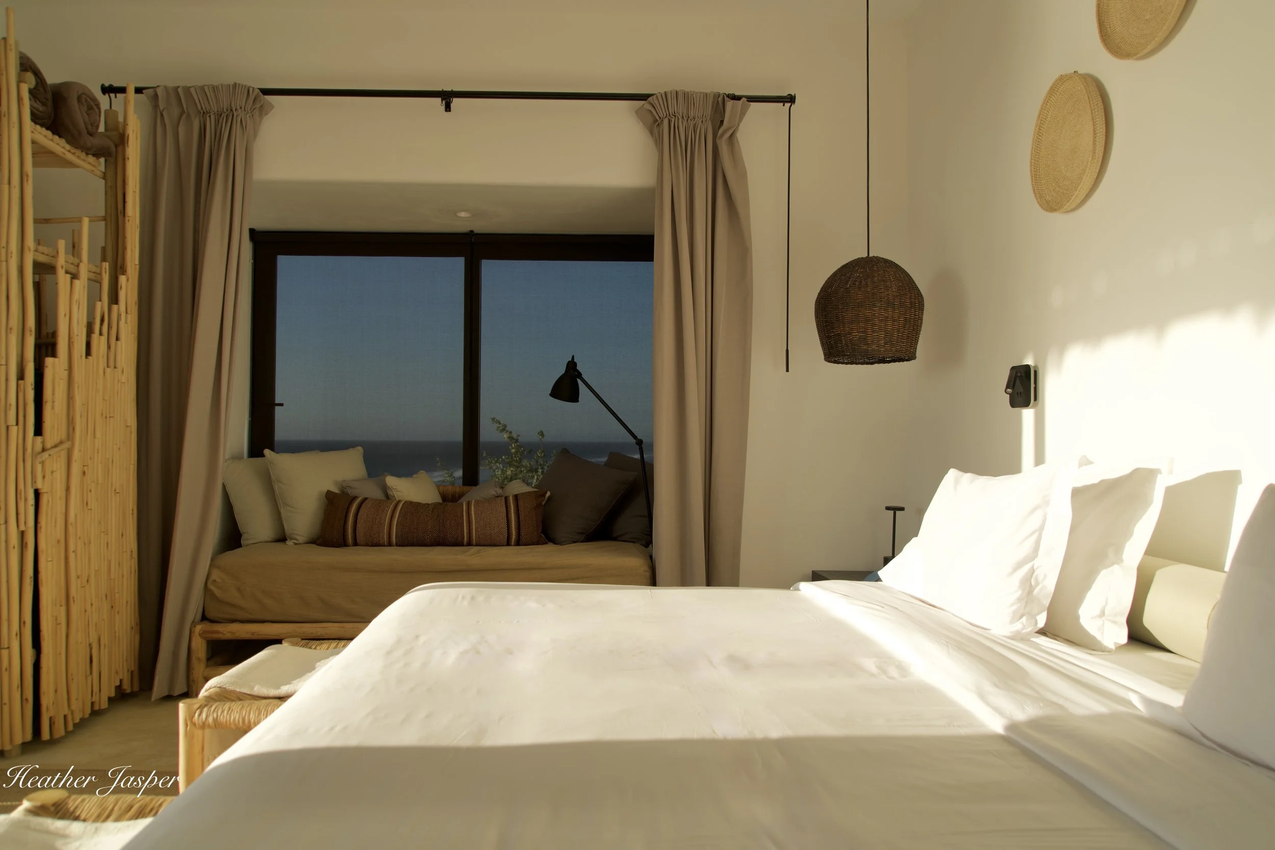 My bed faced the ocean.