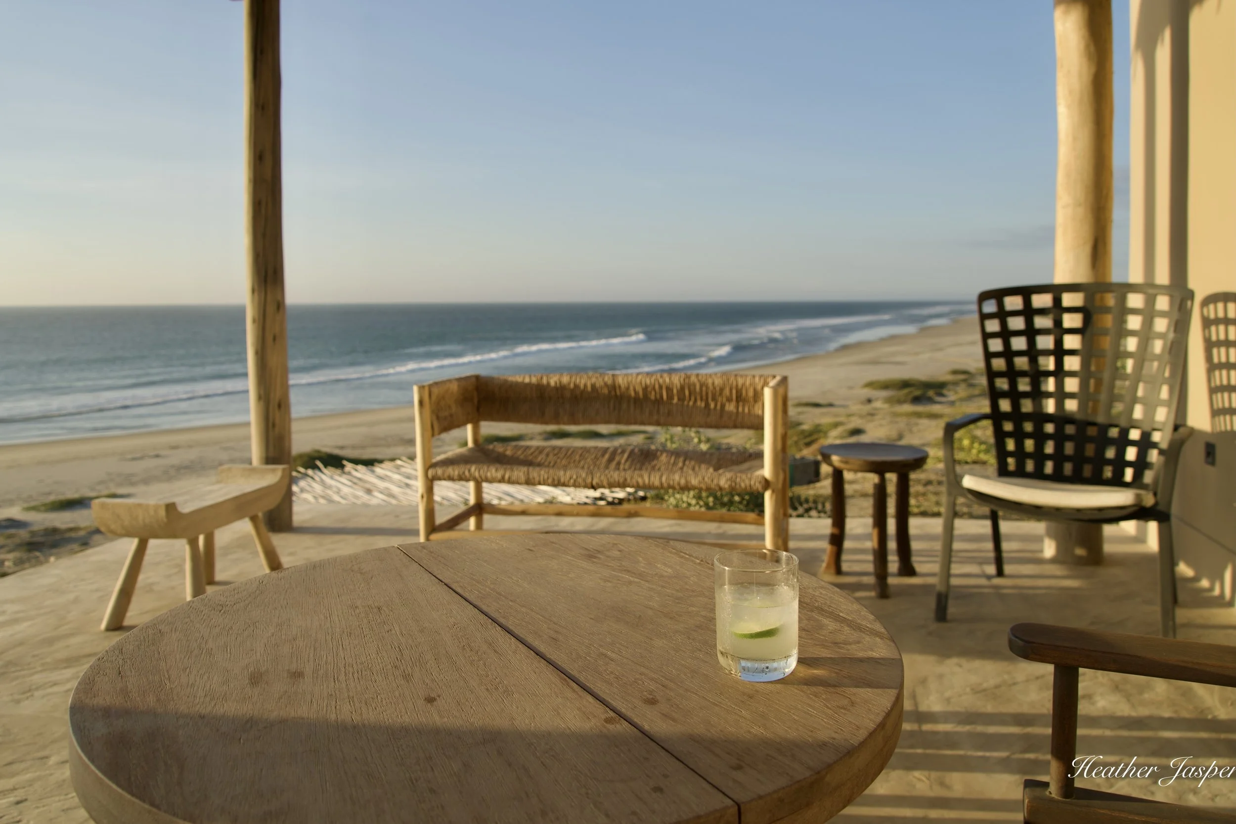 Afternoon cocktail on my deck.