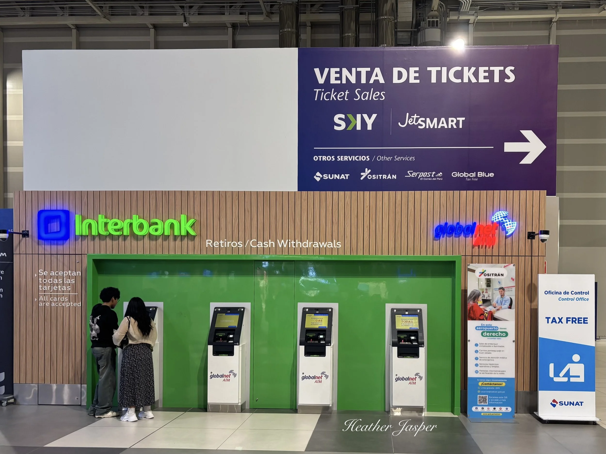 ATMs &amp; sign for ticket sales