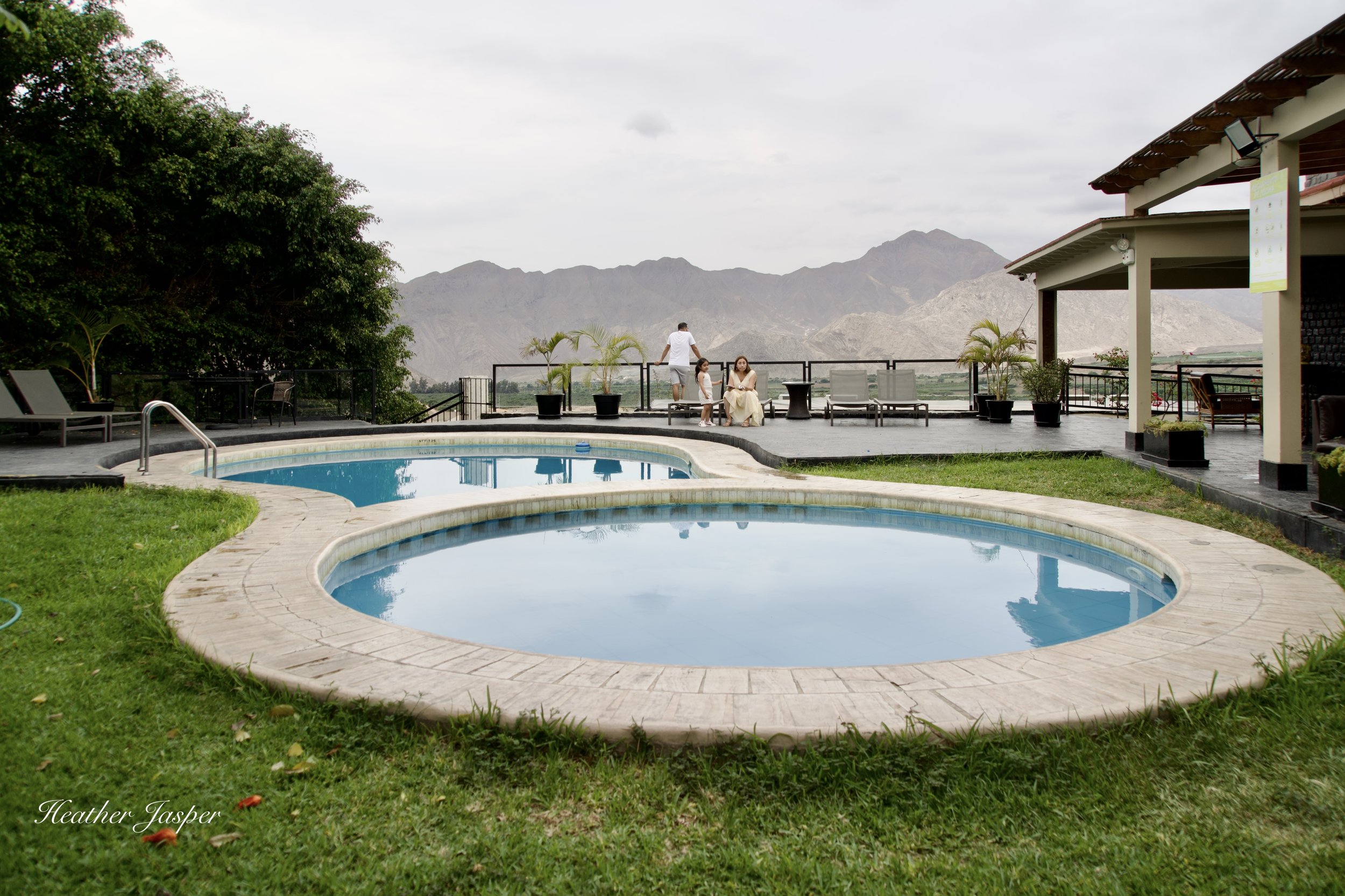 swimming pool Empedrada Lodge Caral Peru