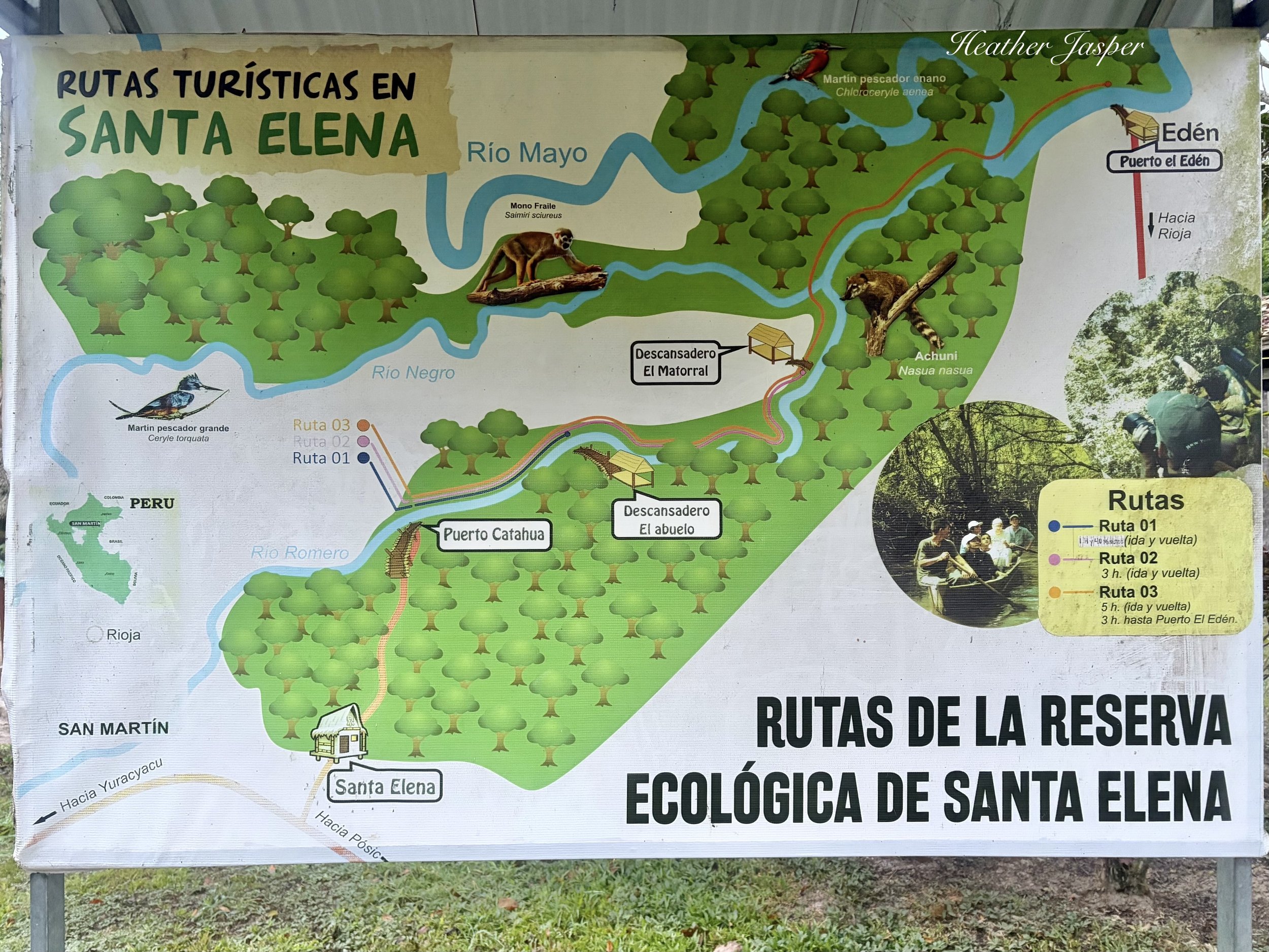 map of Santa Elena Moyobamba Peru