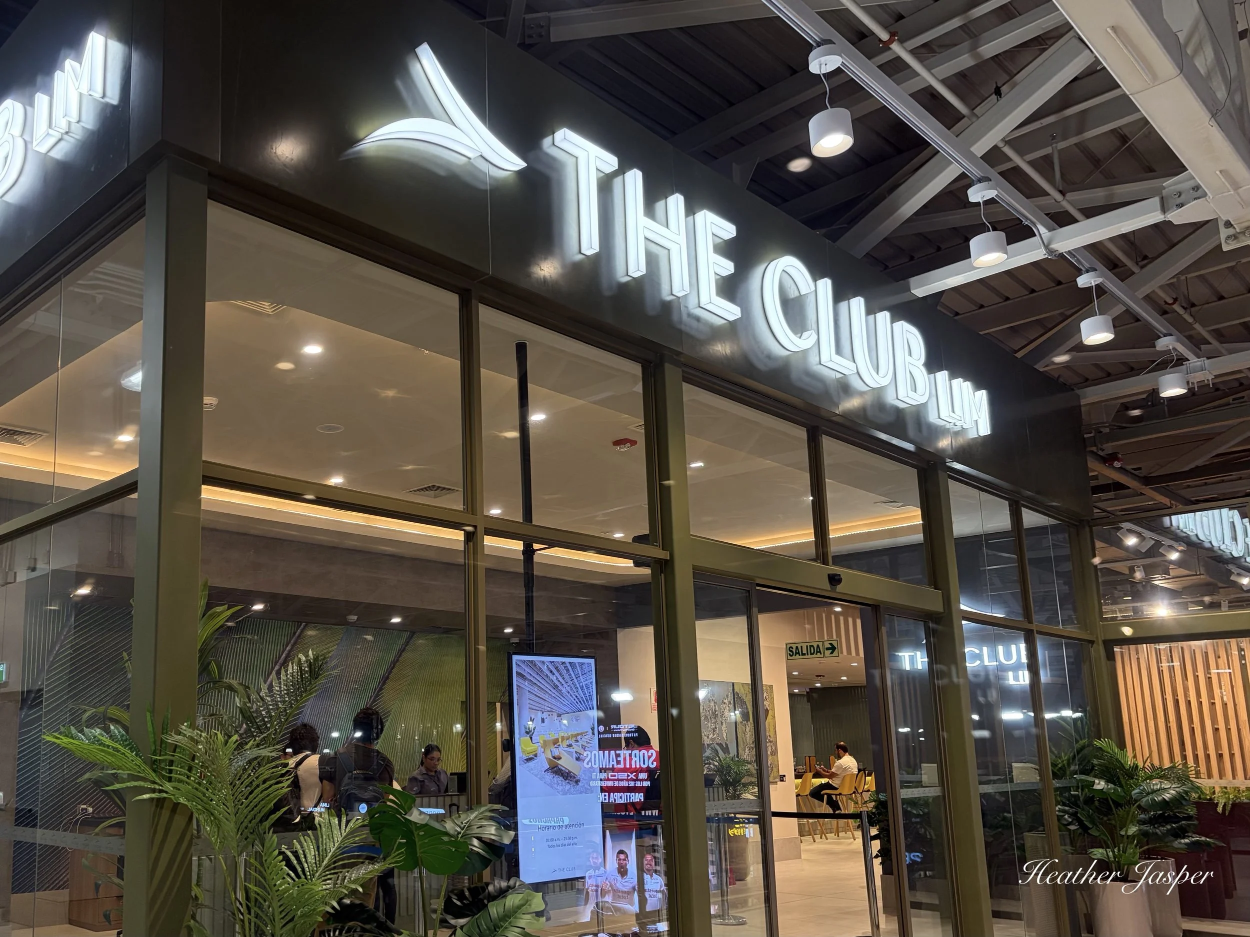 lounge in domestic terminal Lima airport Peru