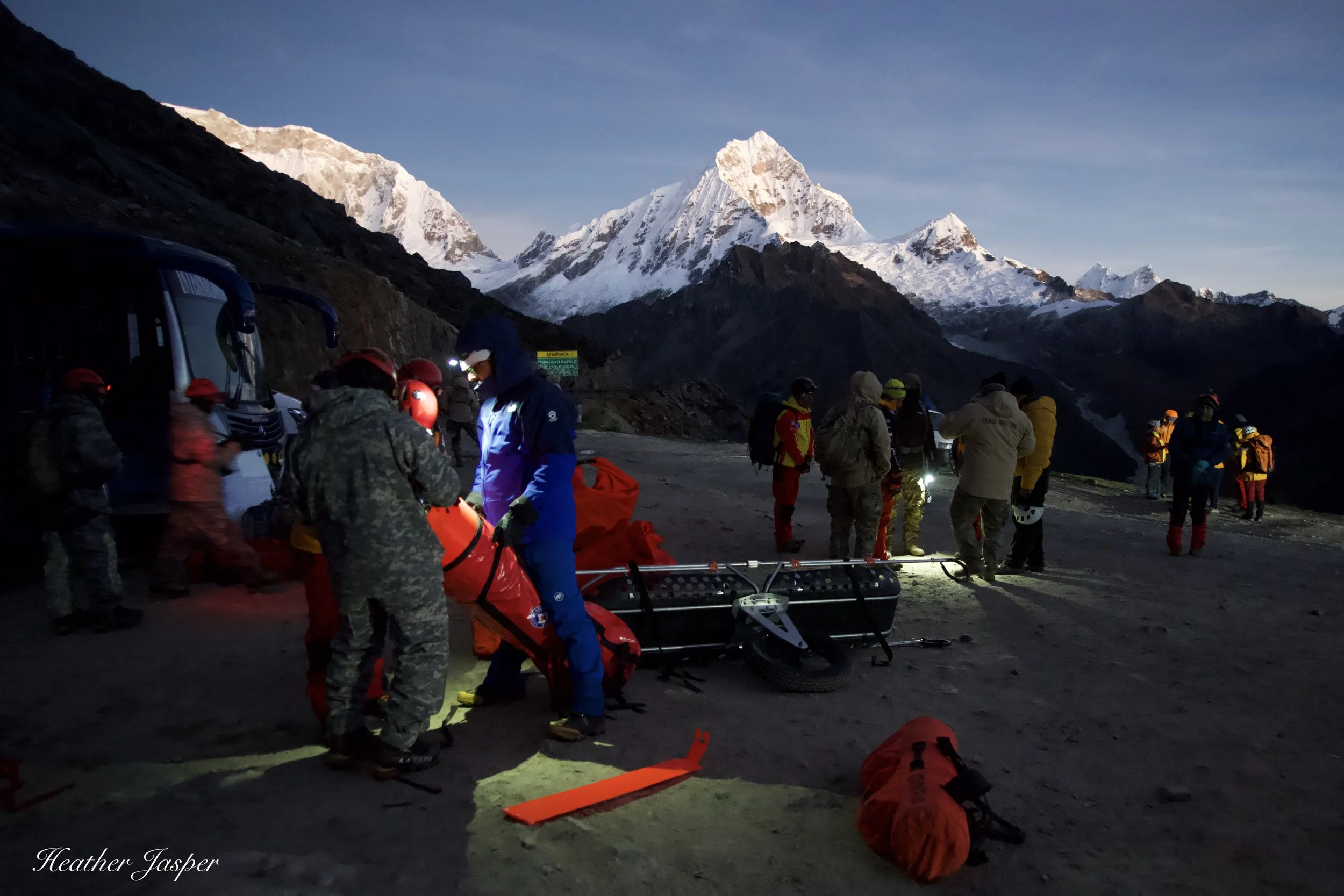 search and rescue in the Peruvian Cordillera Blanca