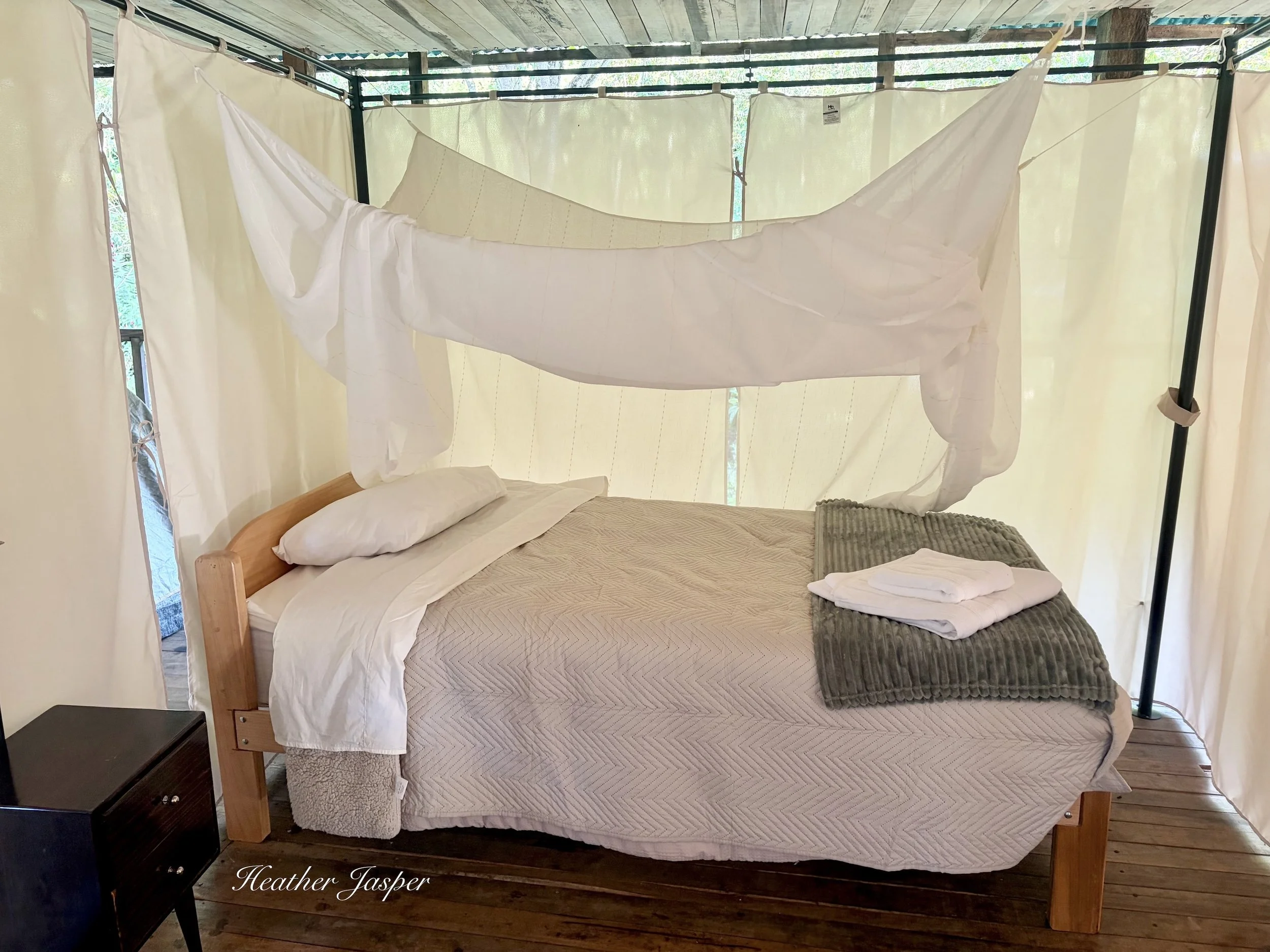 beds at Tunquimayo Lodge Quillabamba Peru