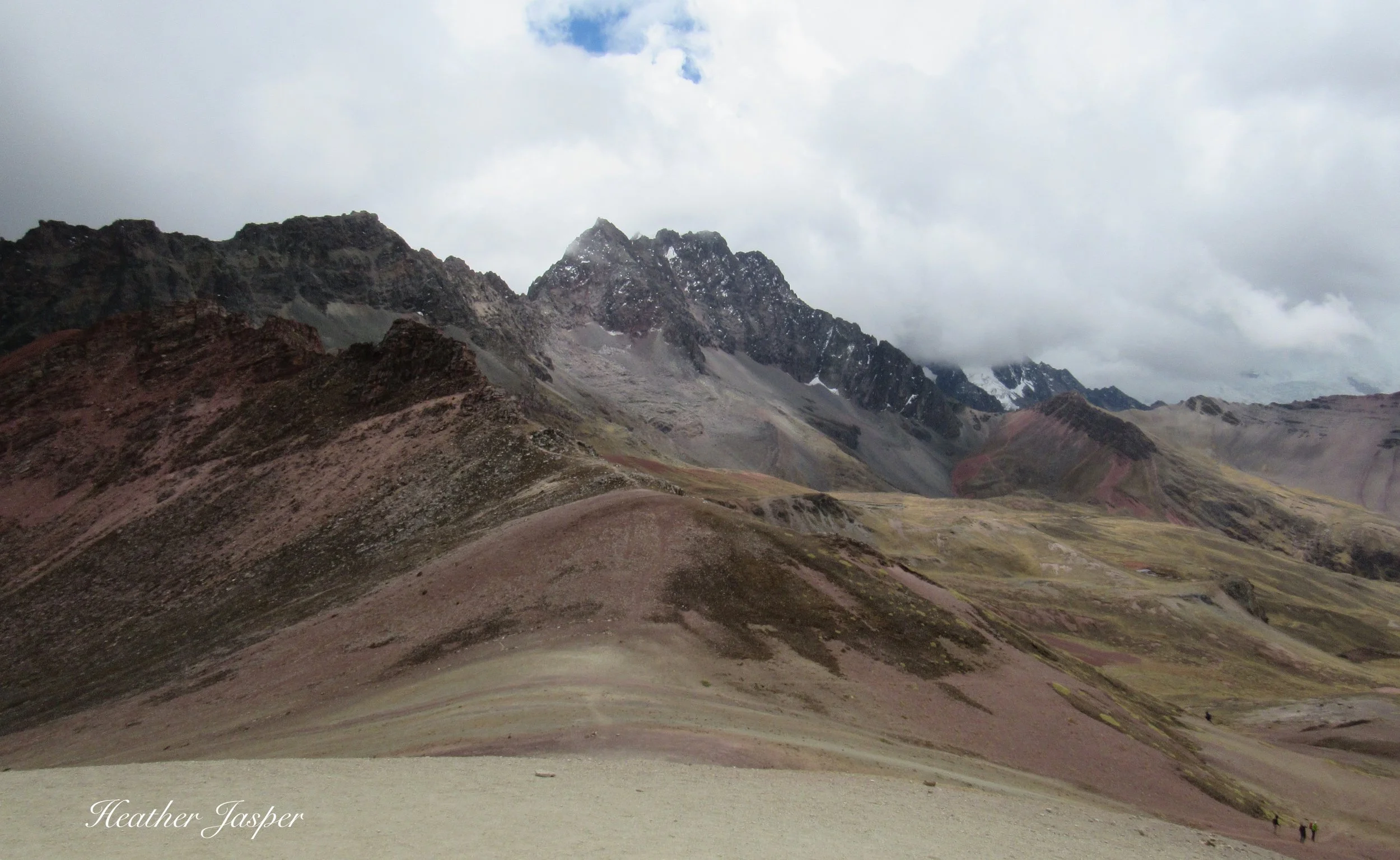view near Rainbow Mountain Peru