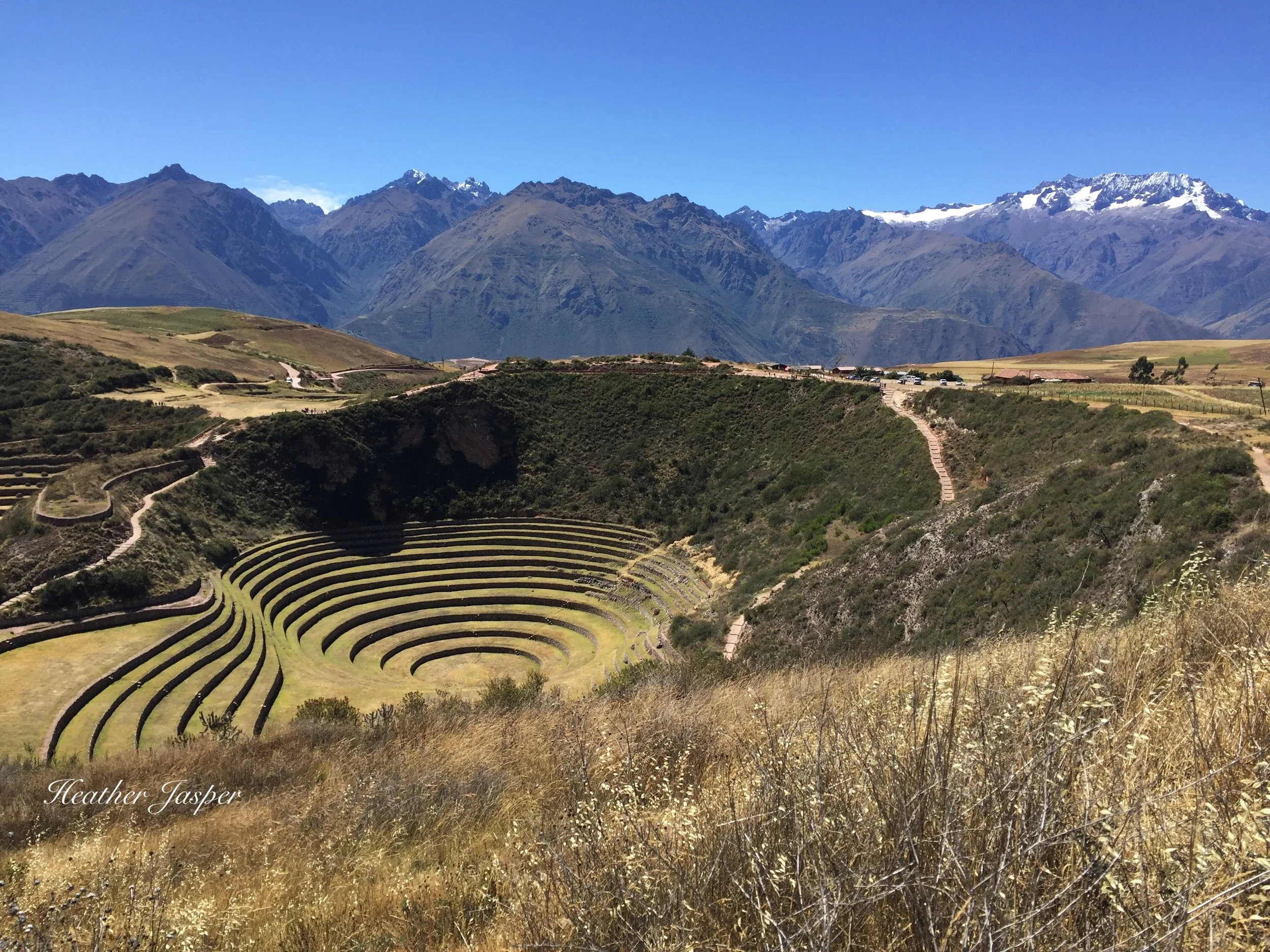Moray and the Andes Mountains Sacred Valley Cusco Peru