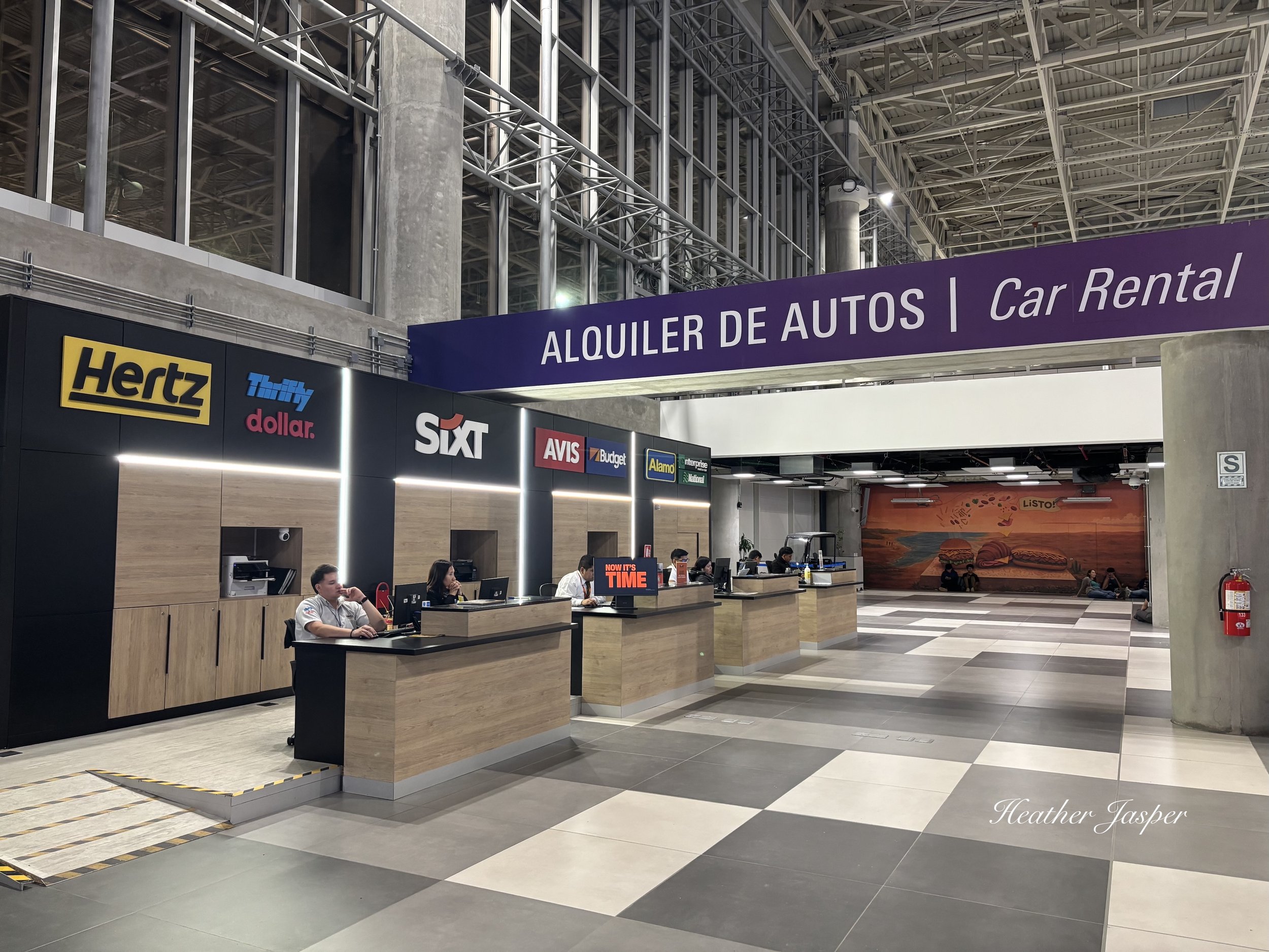 car rental companies at Lima airport Peru