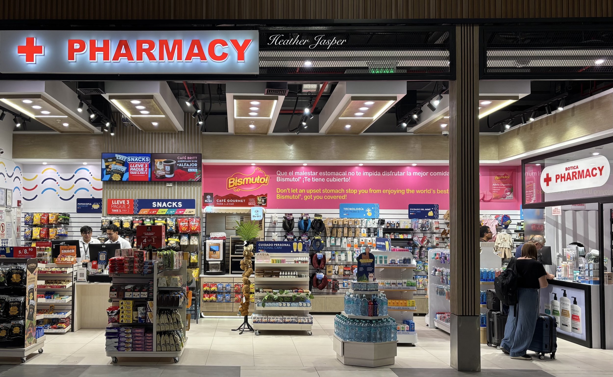 pharmacy at Lima airport Peru