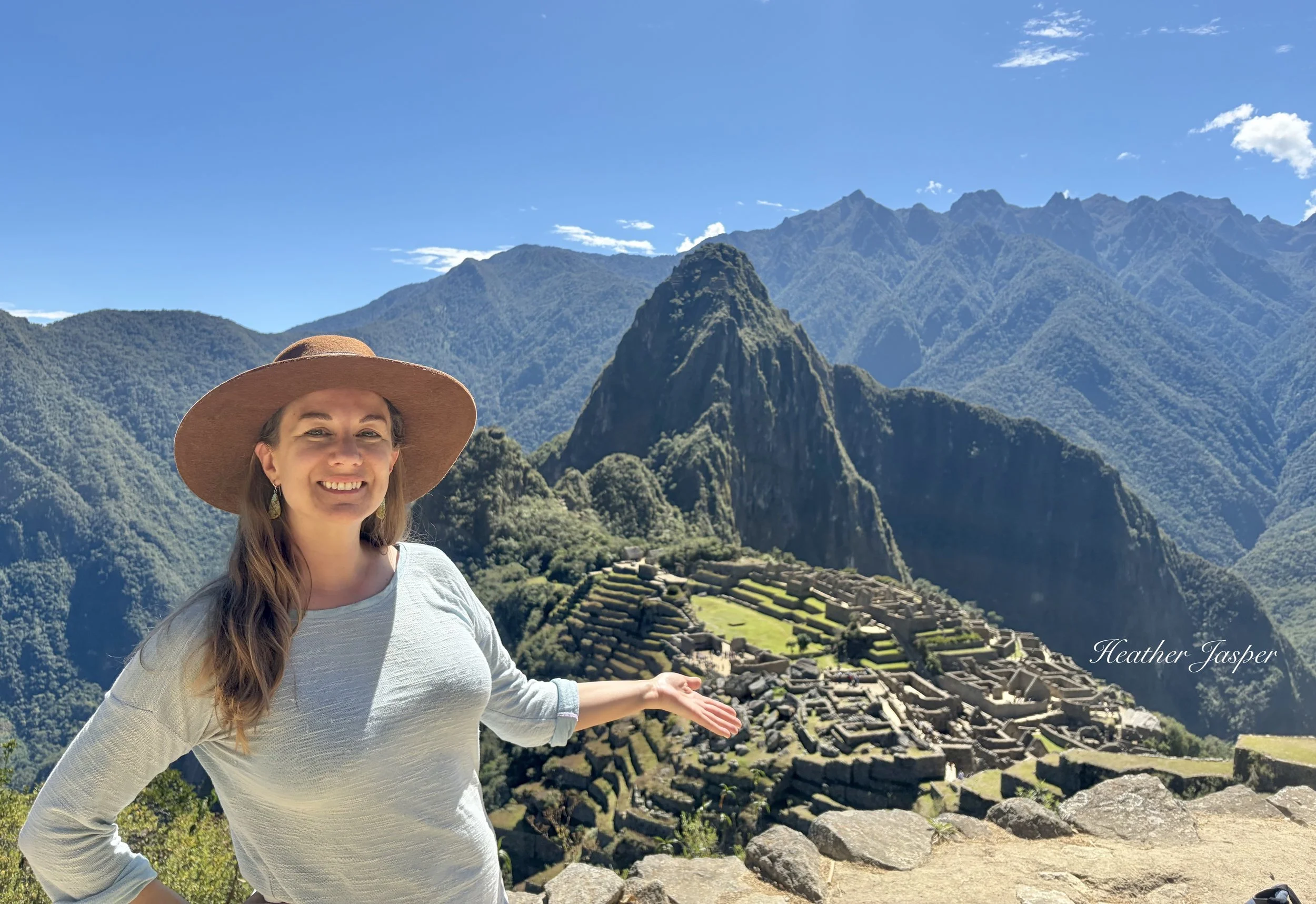 view of Machu Picchu from Route 1D at Machu Picchu Peru