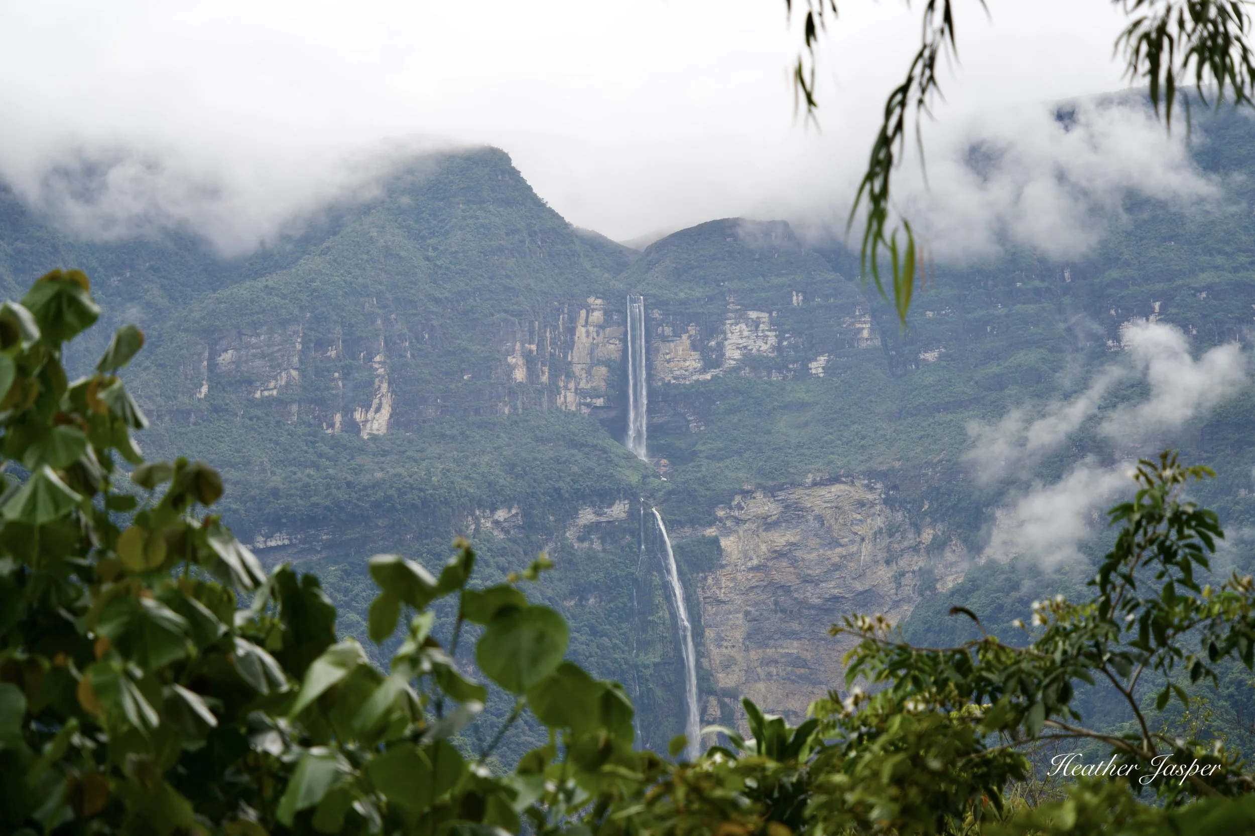 Gocta Falls at Gocta Natura Reserve Cocachimba Amazonas Peru