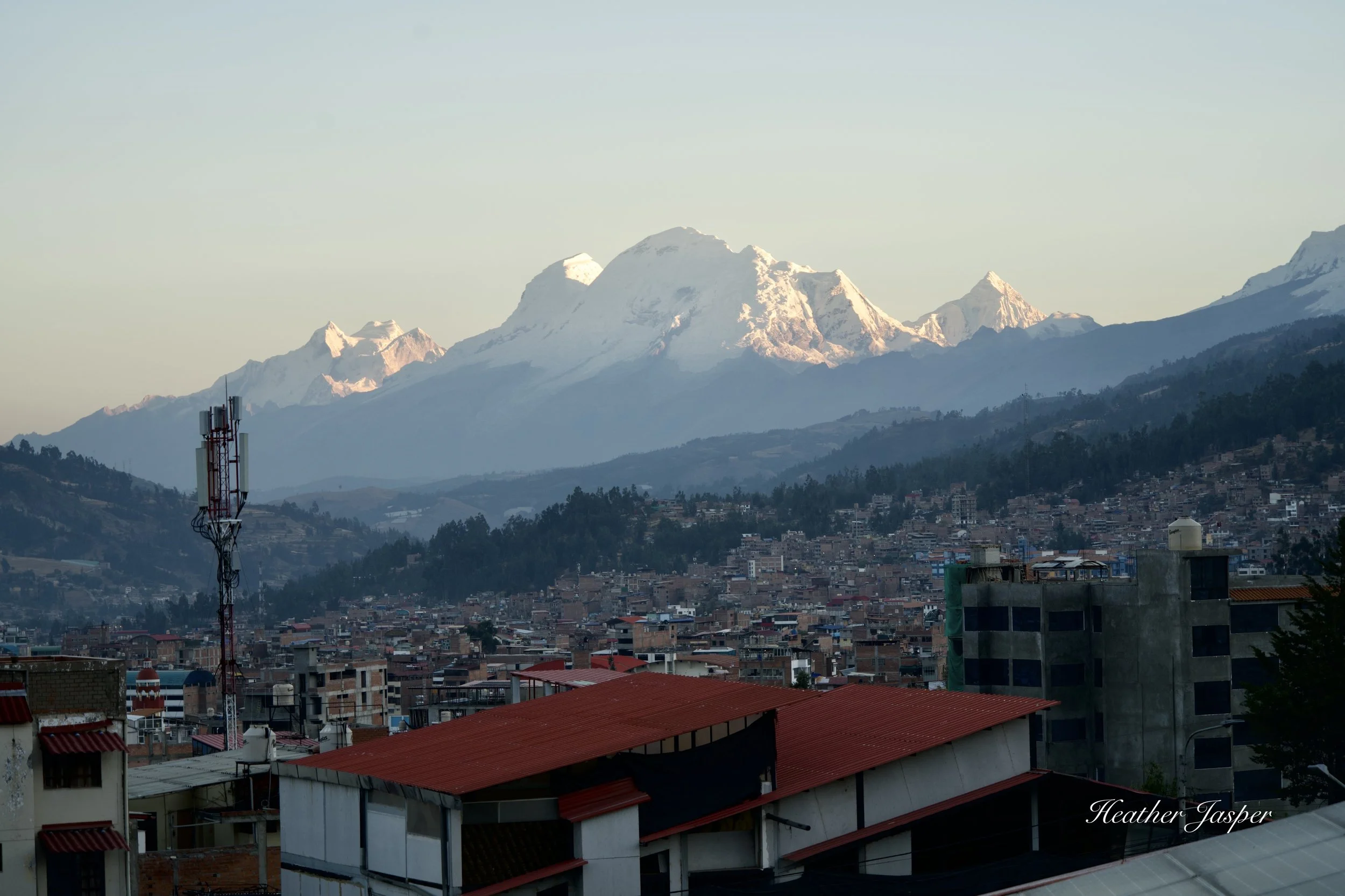 Huascarán from Andino Club Hotel Huaraz Peru