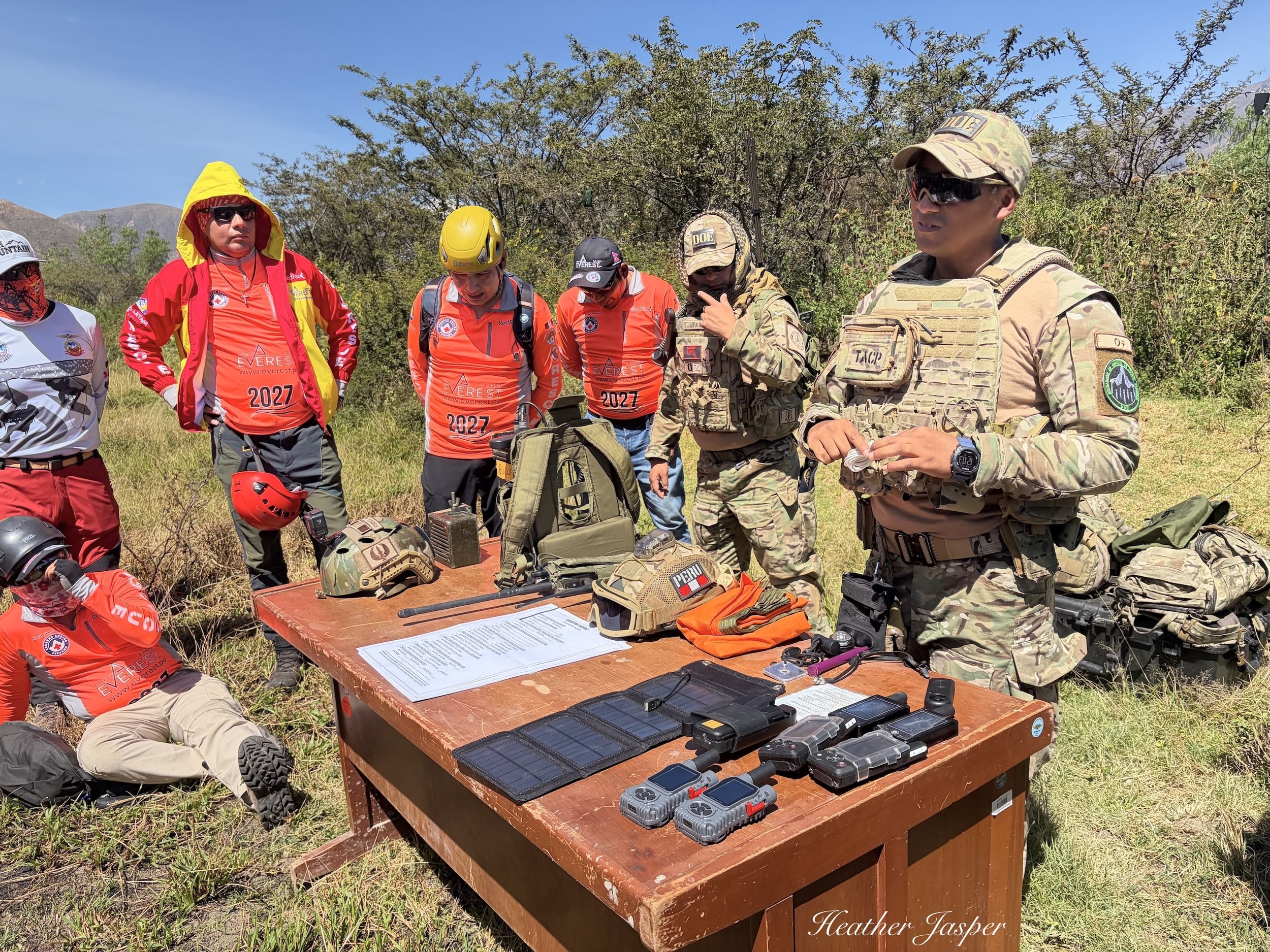 radio communications training with the Peruvian Air Force