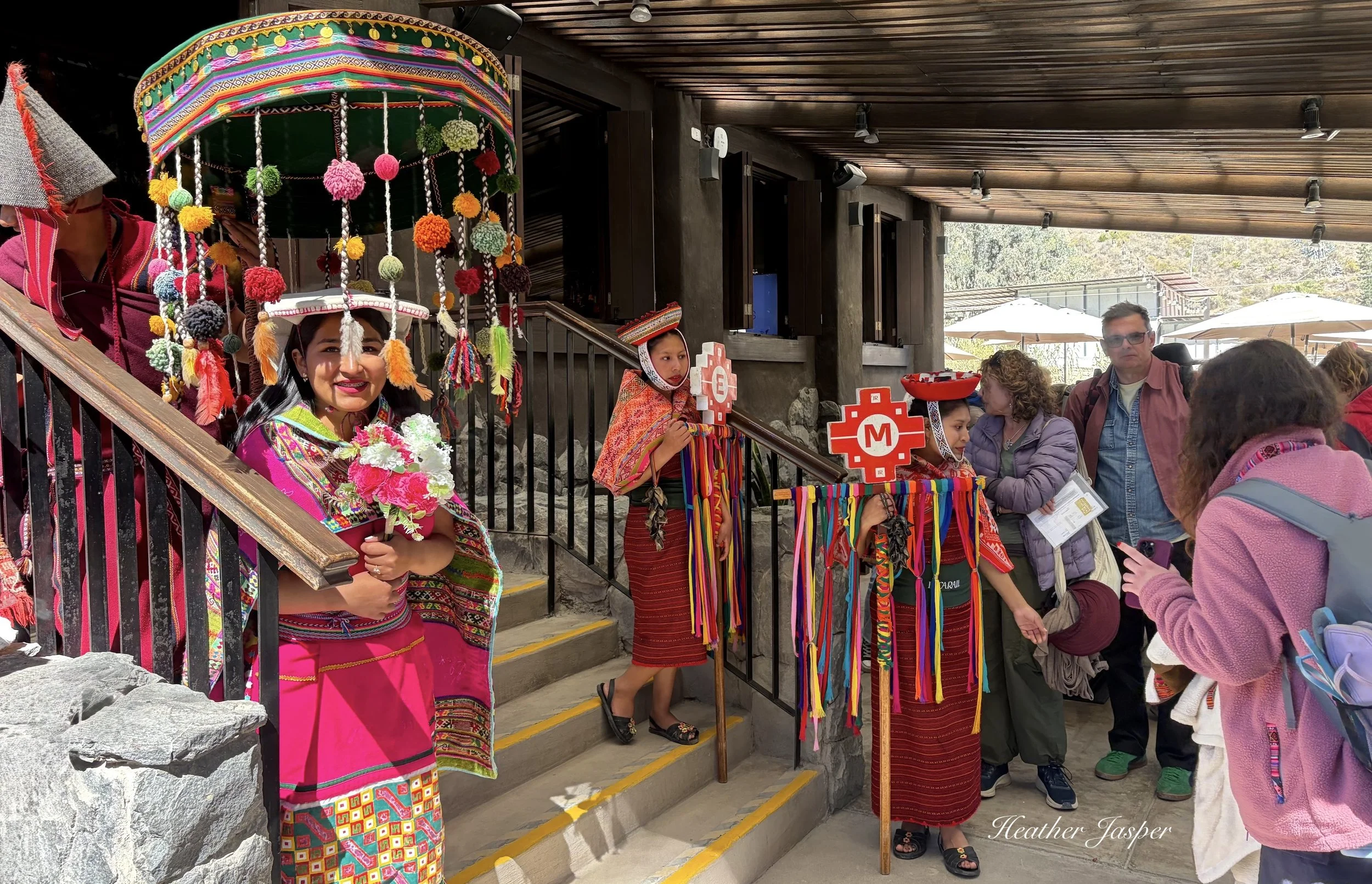 boarding the IncaRail train to Machu Picchu in Ollantaytambo Peru