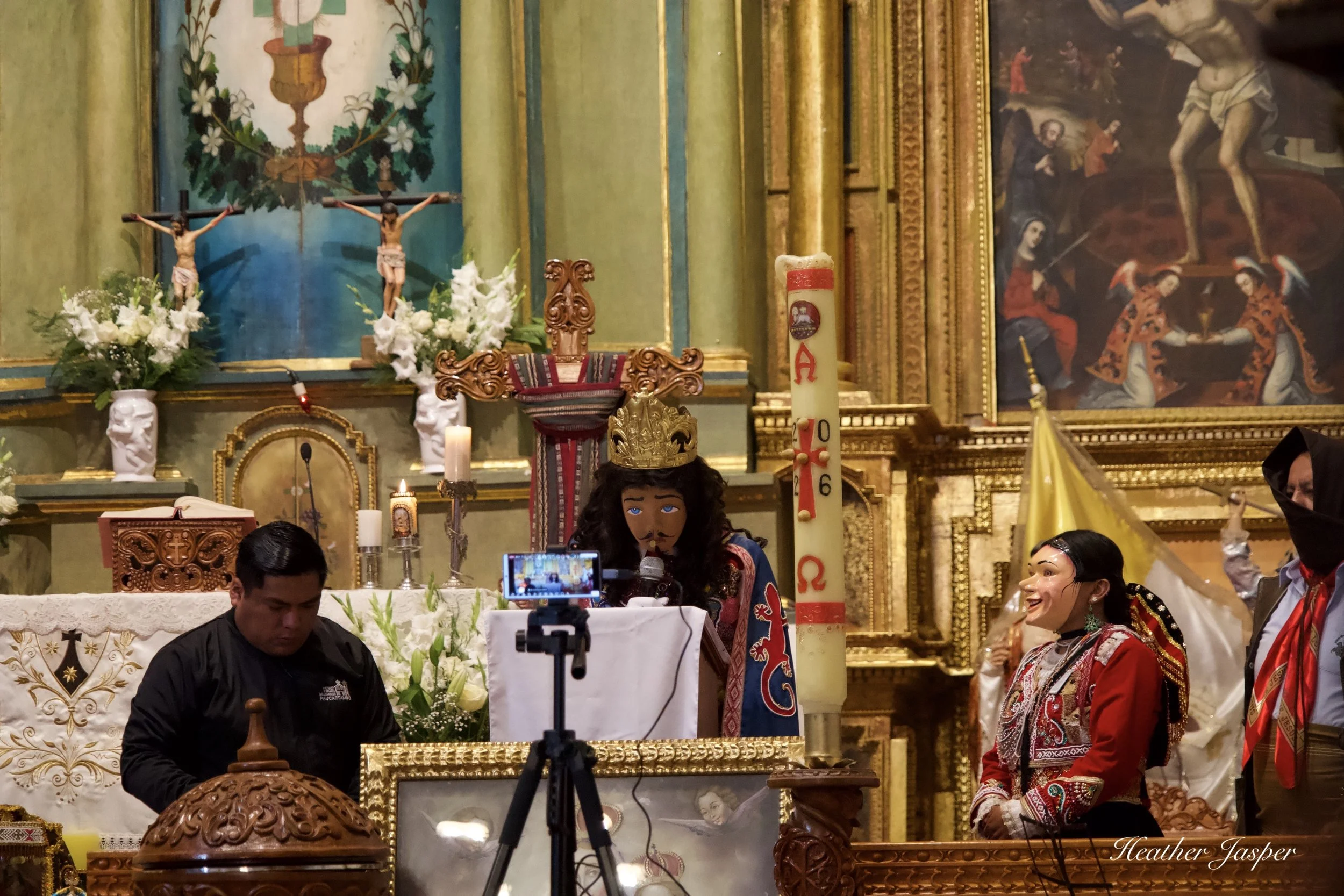 Rey Chunchu en el templo de Paucartambo Peru