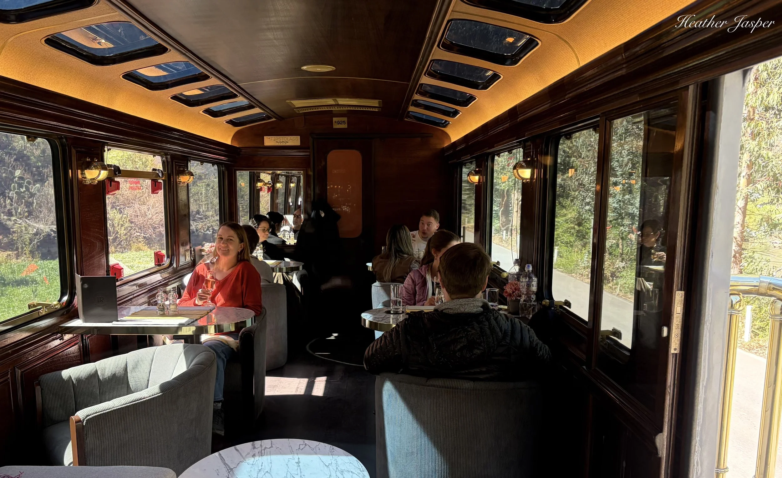 First Class Inca Rail train to Machu Picchu