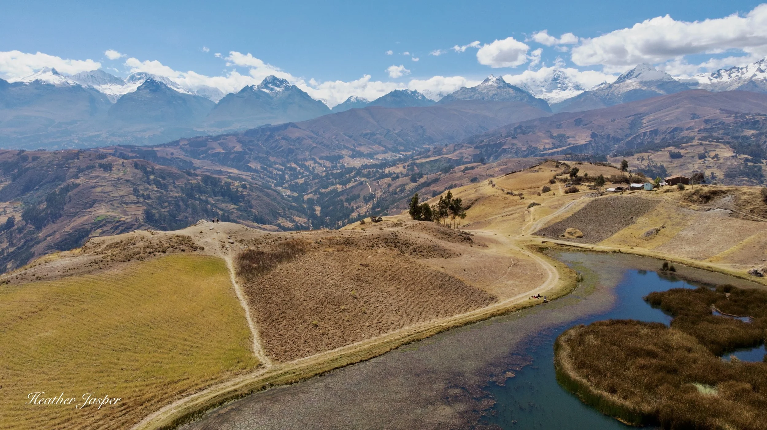 Wilkacocha view of Cordillera Blanca Huaraz Peru
