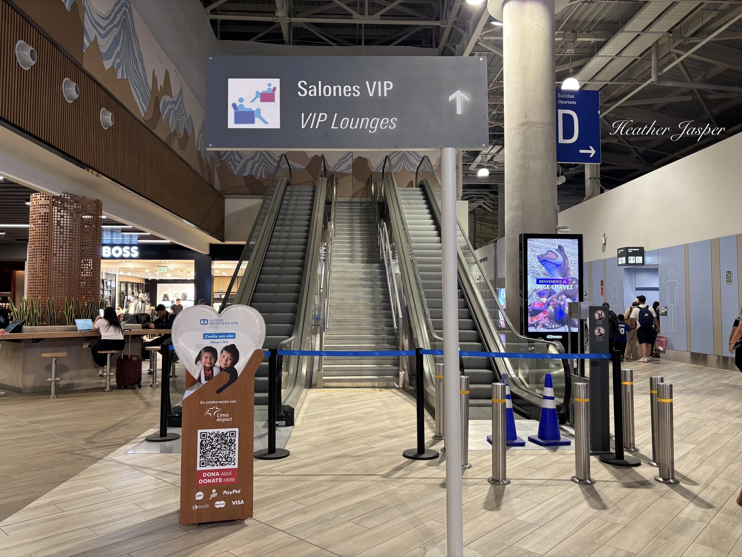 VIP lounges in the international terminal Lima airport Peru