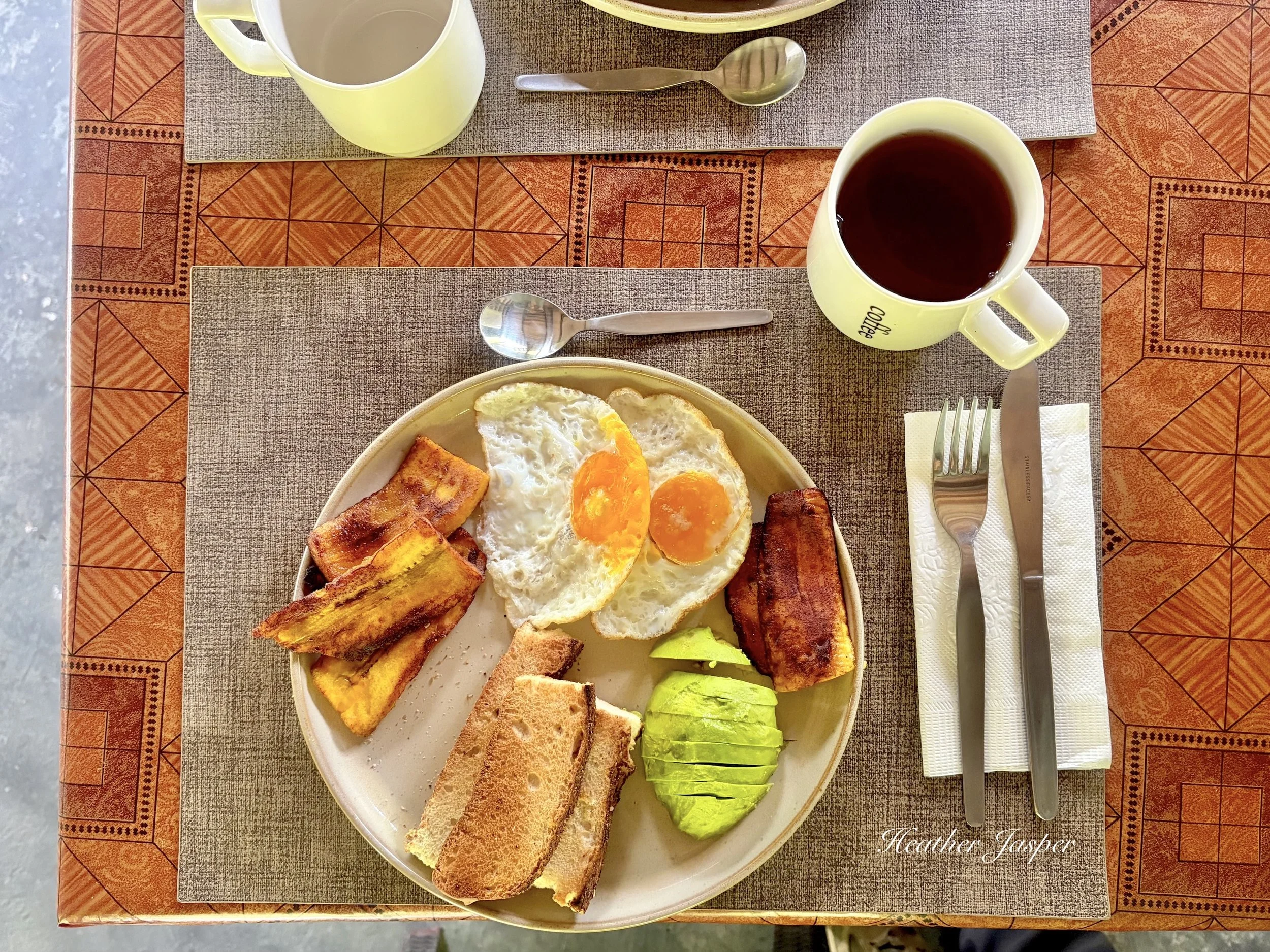 breakfast at Tunquimayo Lodge Quillabamba Peru