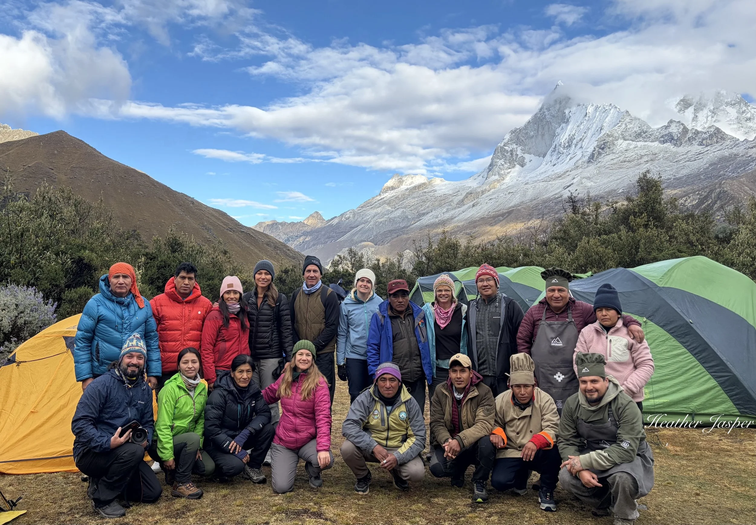 Explorandes campsite for Laguna 69 Peru
