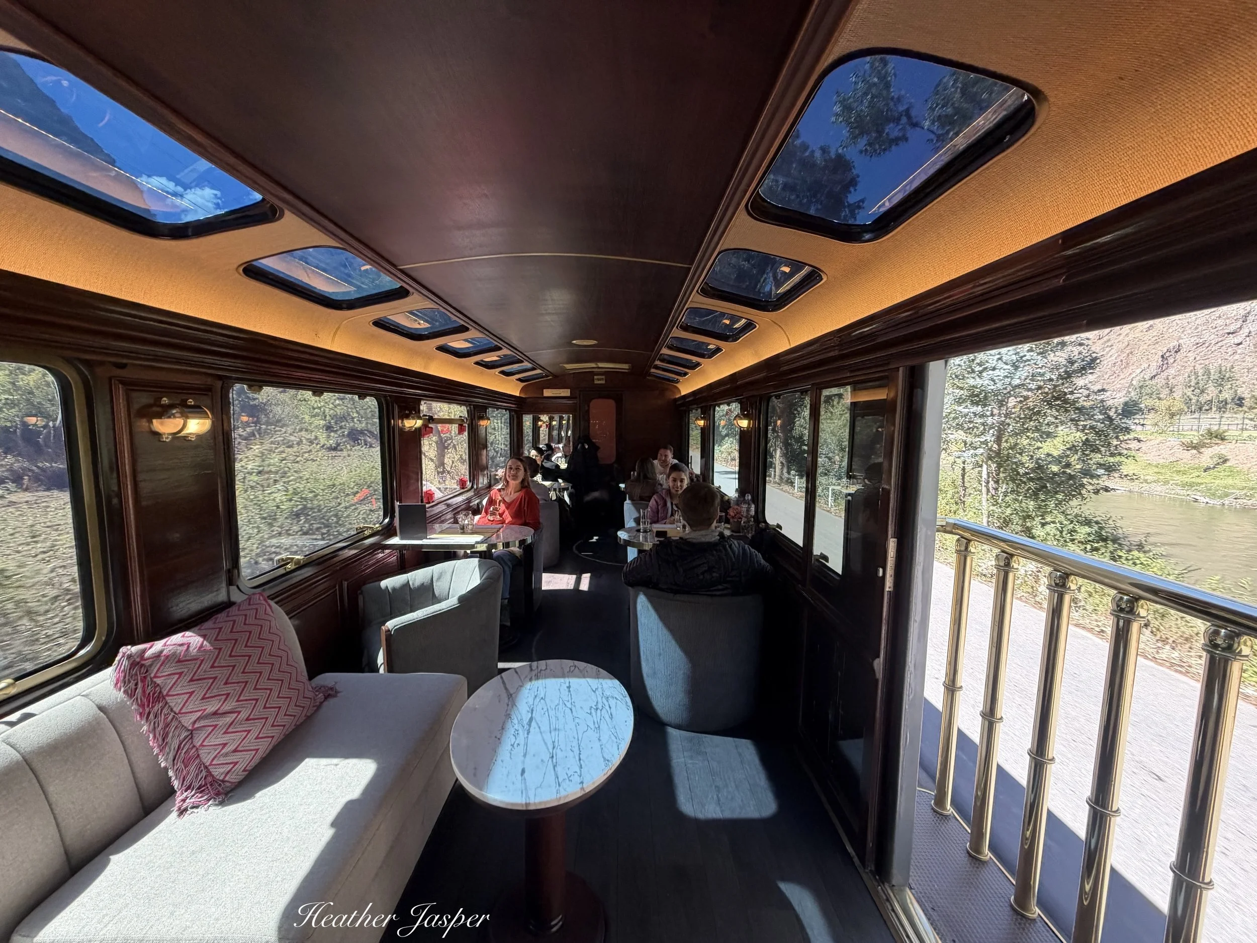 First Class train to Machu Picchu IncaRail Peru