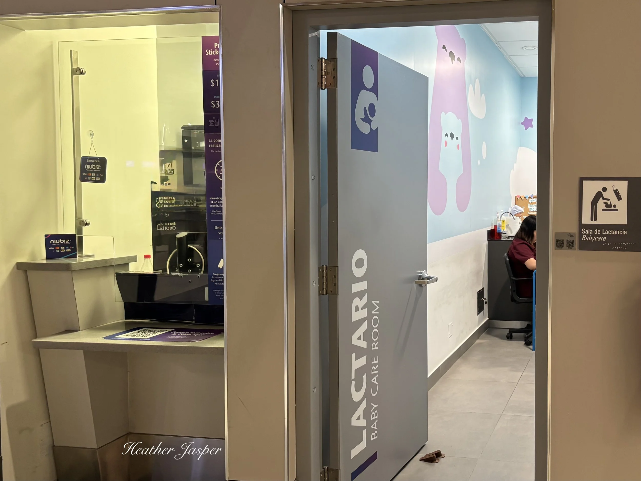 lactation baby room at Lima airport Peru