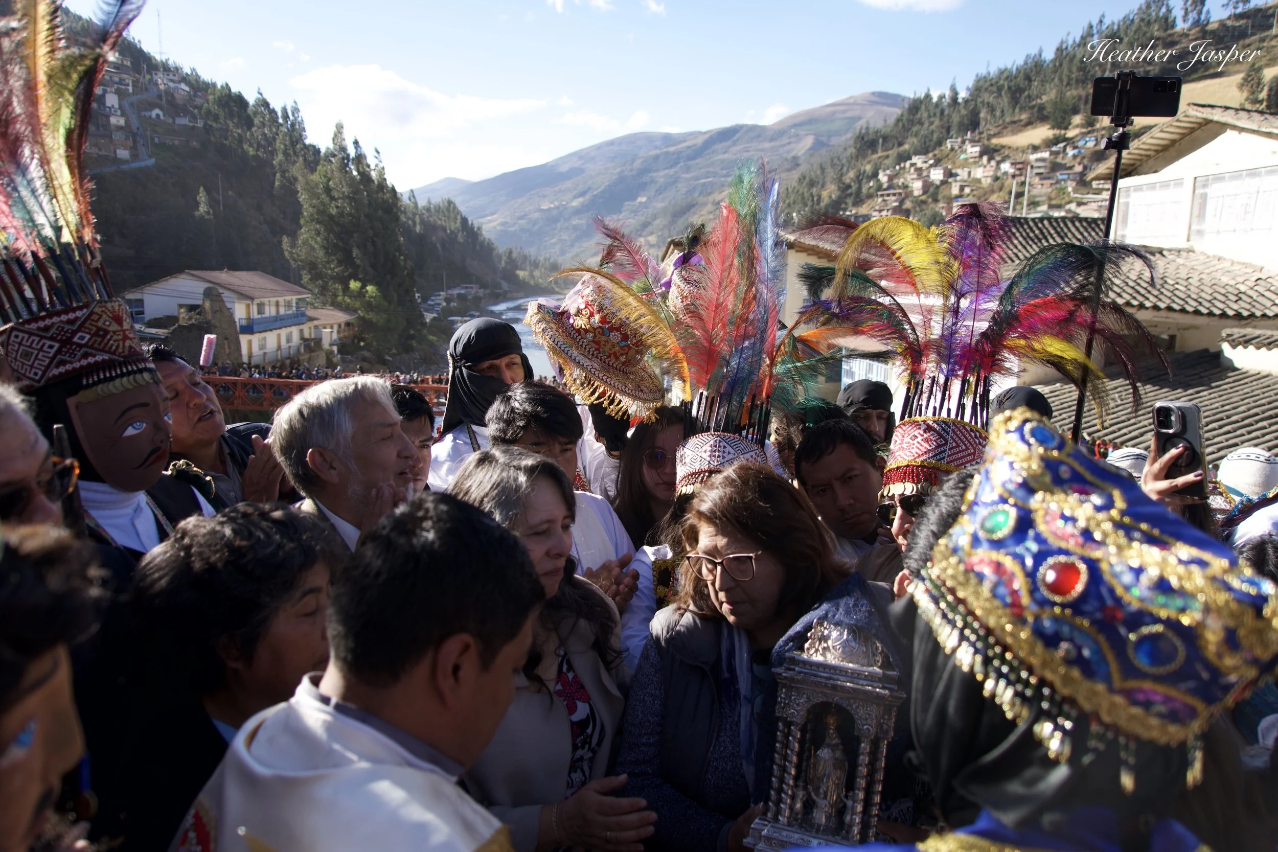 Procession Virgen del Carmen Paucartambo Peru