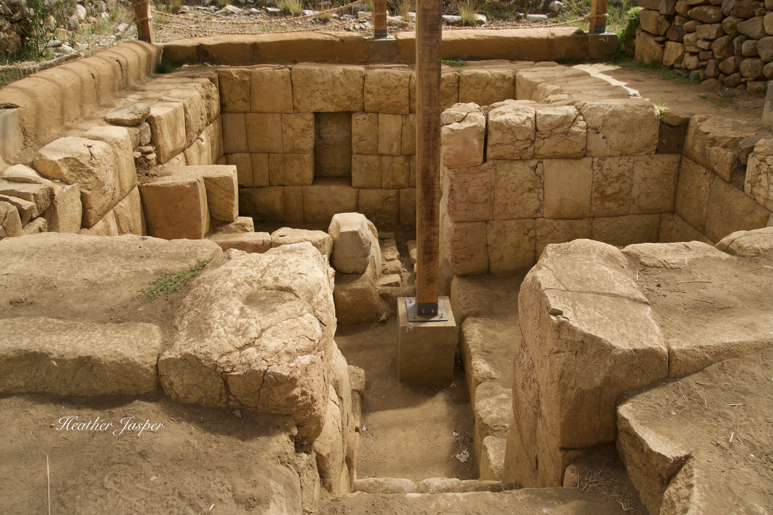 Baño Inca en Huánuco Pampa Perú