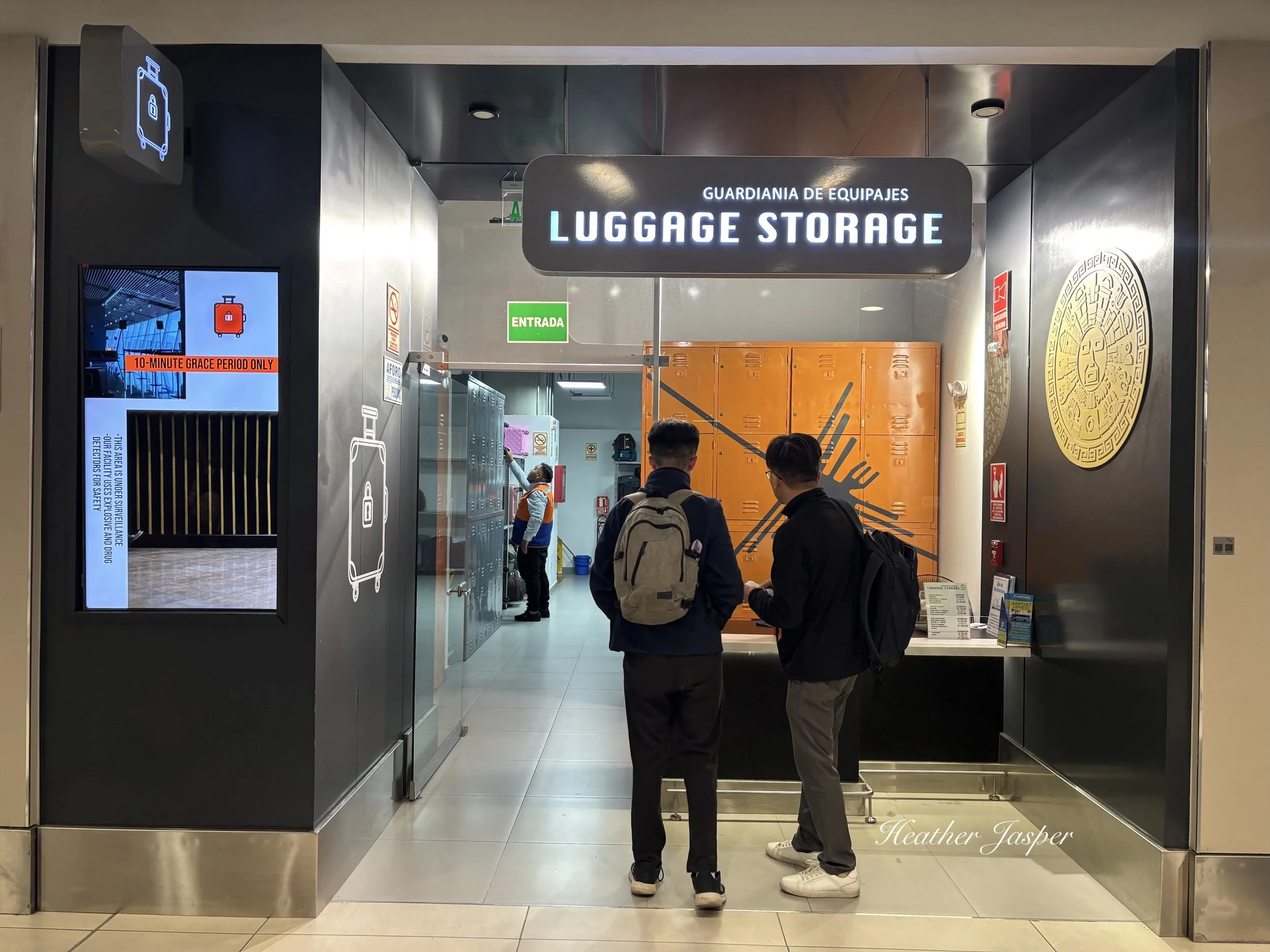 Left Luggage Storage at Lima airport Peru