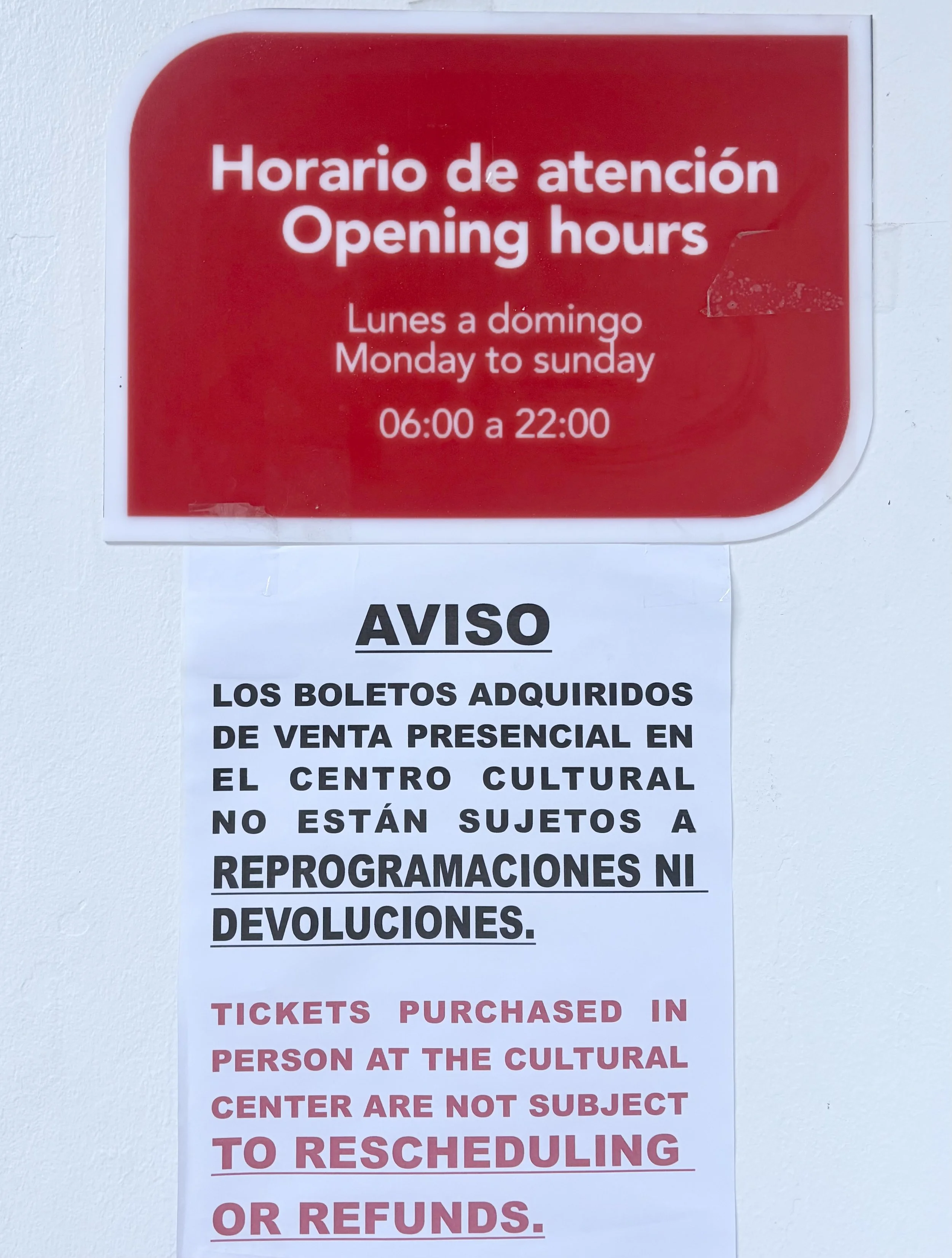 opening hours Machu Picchu tickets