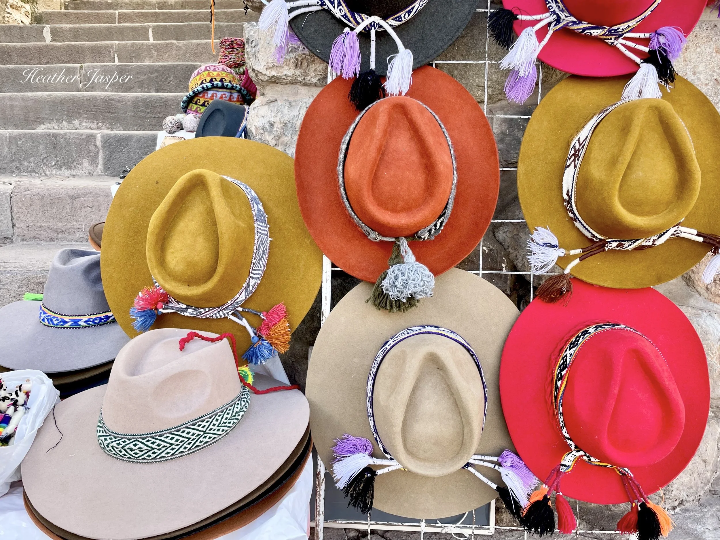 hats in Cusco Peru