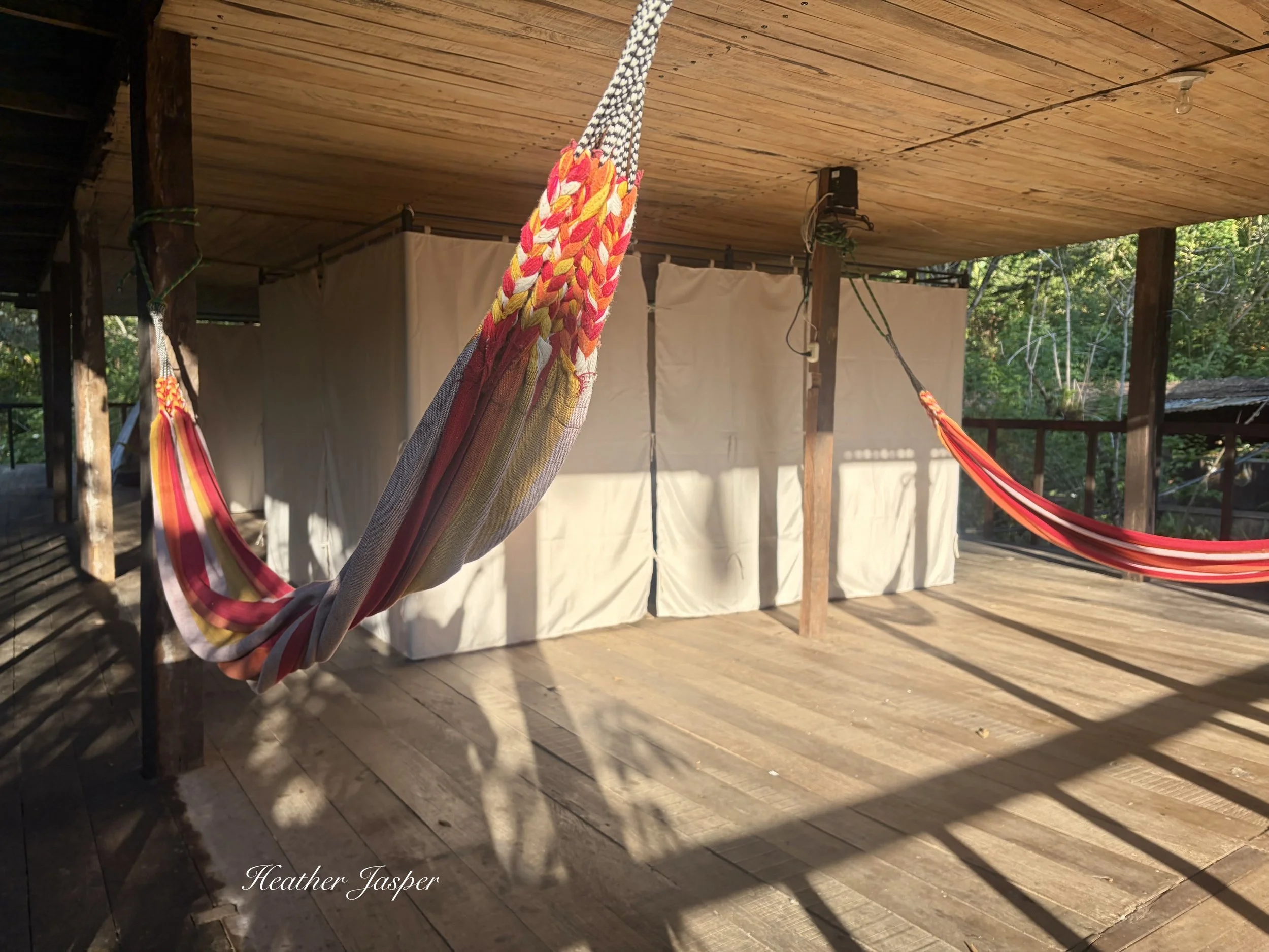 hammocks at Tunquimayo Lodge Quillabamba Peru