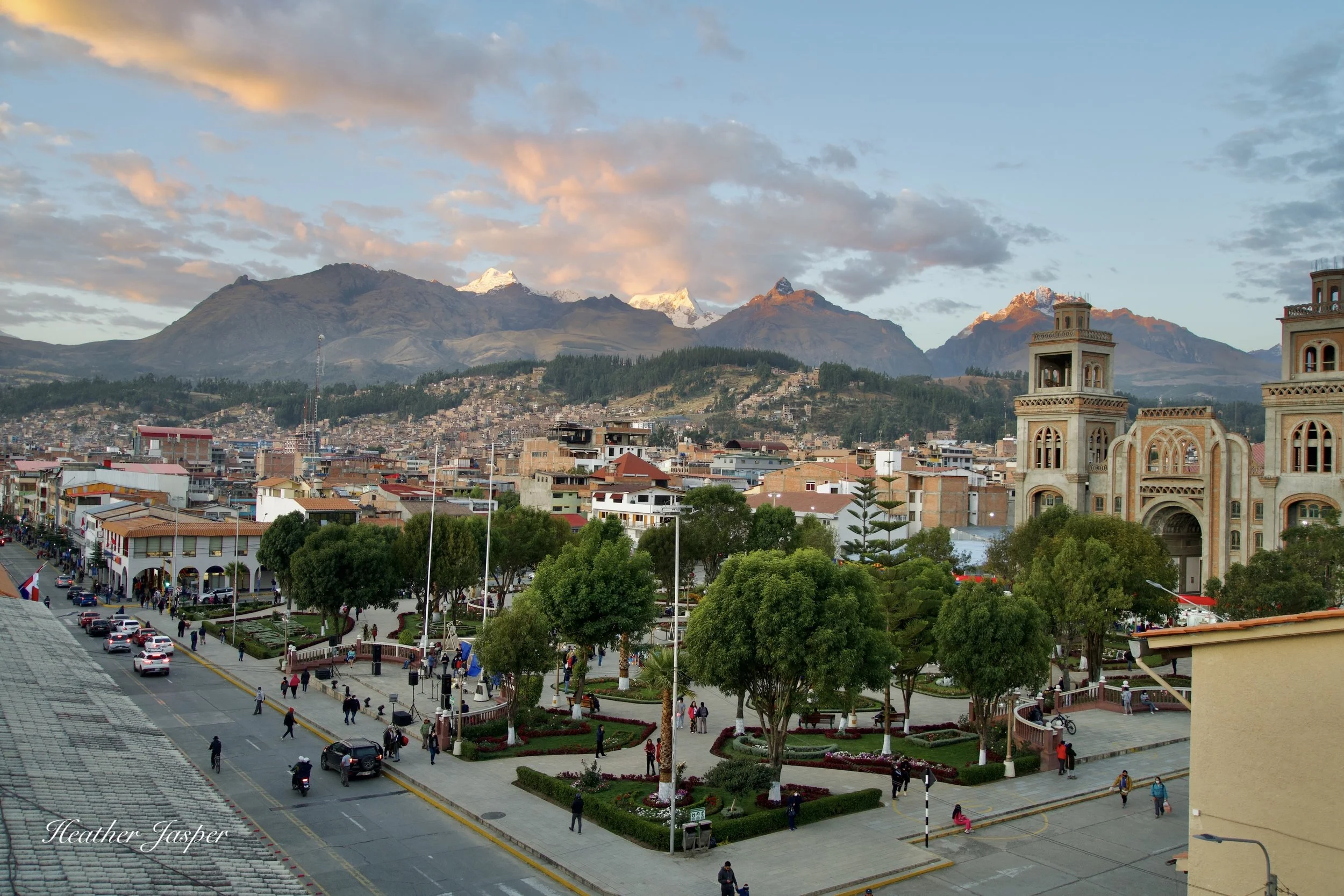 Huaraz Plaza de Armas Ancash Peru