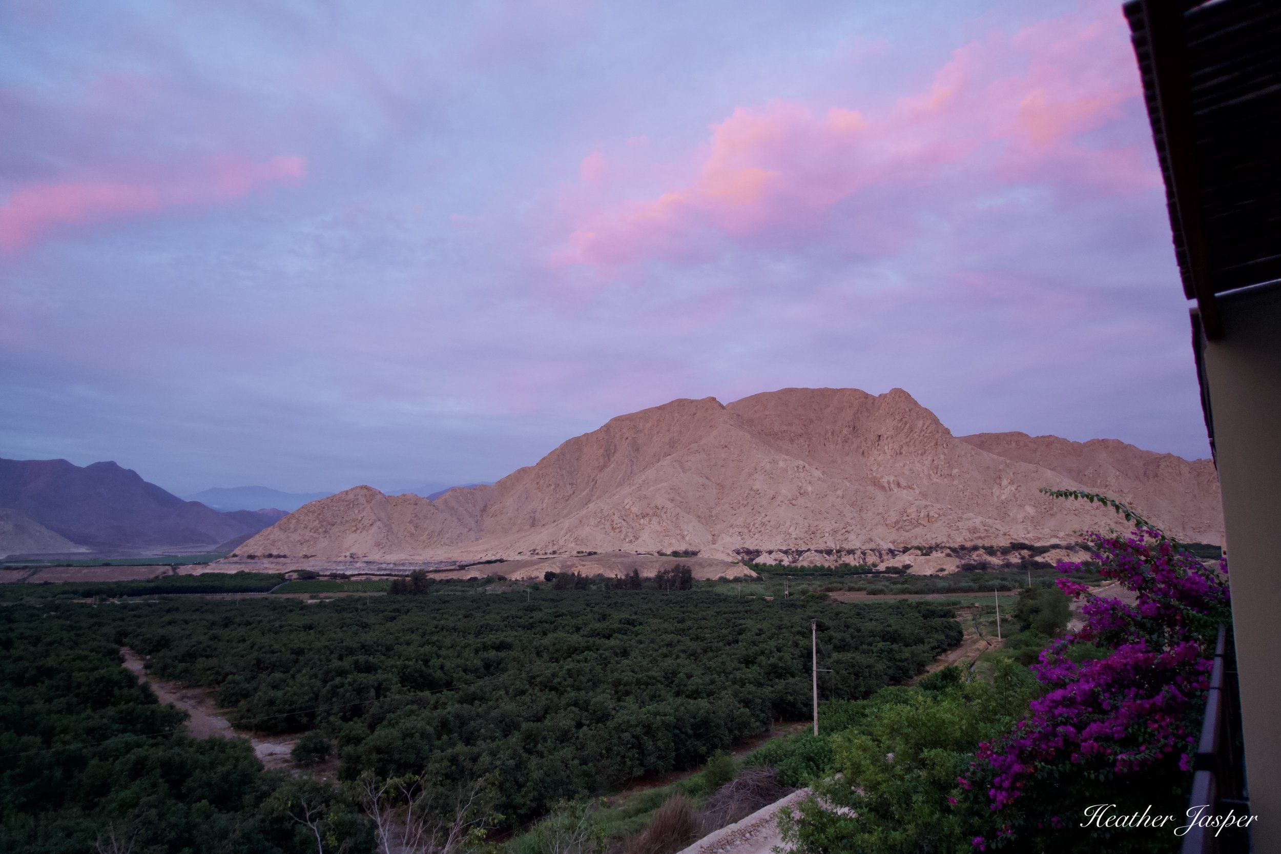sunset at Empedrada Lodge Hotel Asociado Casa Andina Peru