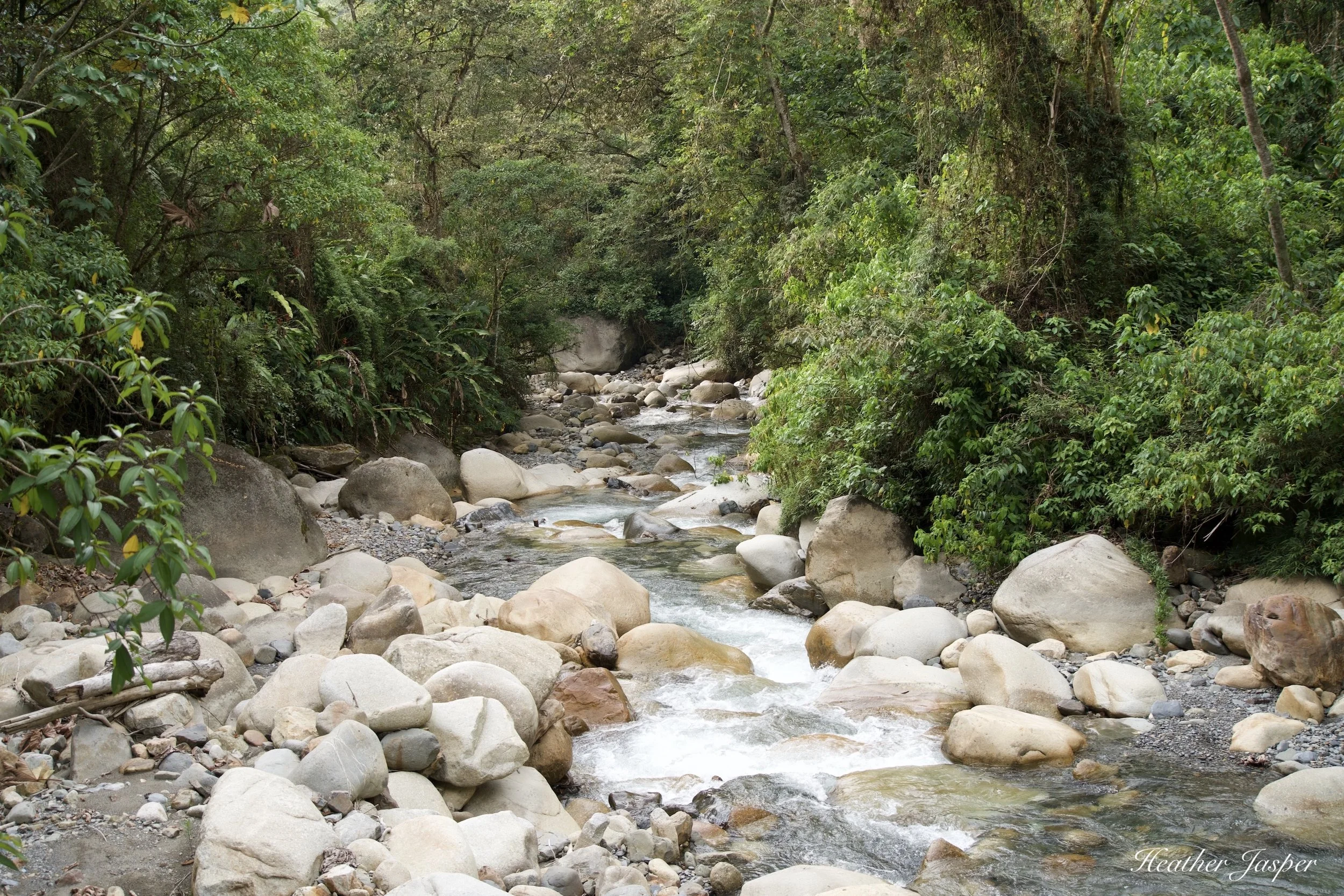 river at Tunquimayo Lodge Quillabamba Peru