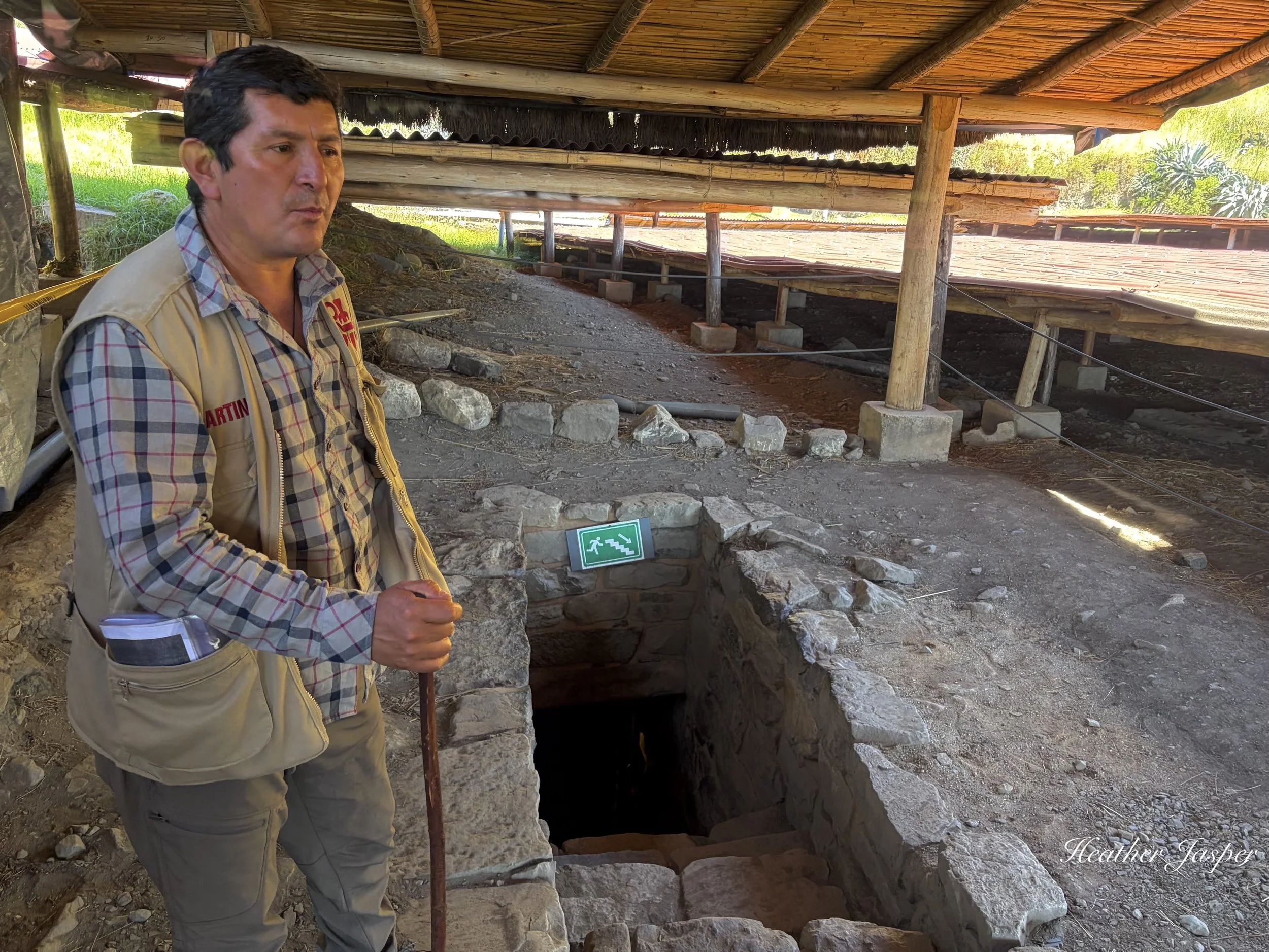 Martín Loarte Valenzuela guide at Chavín Peru
