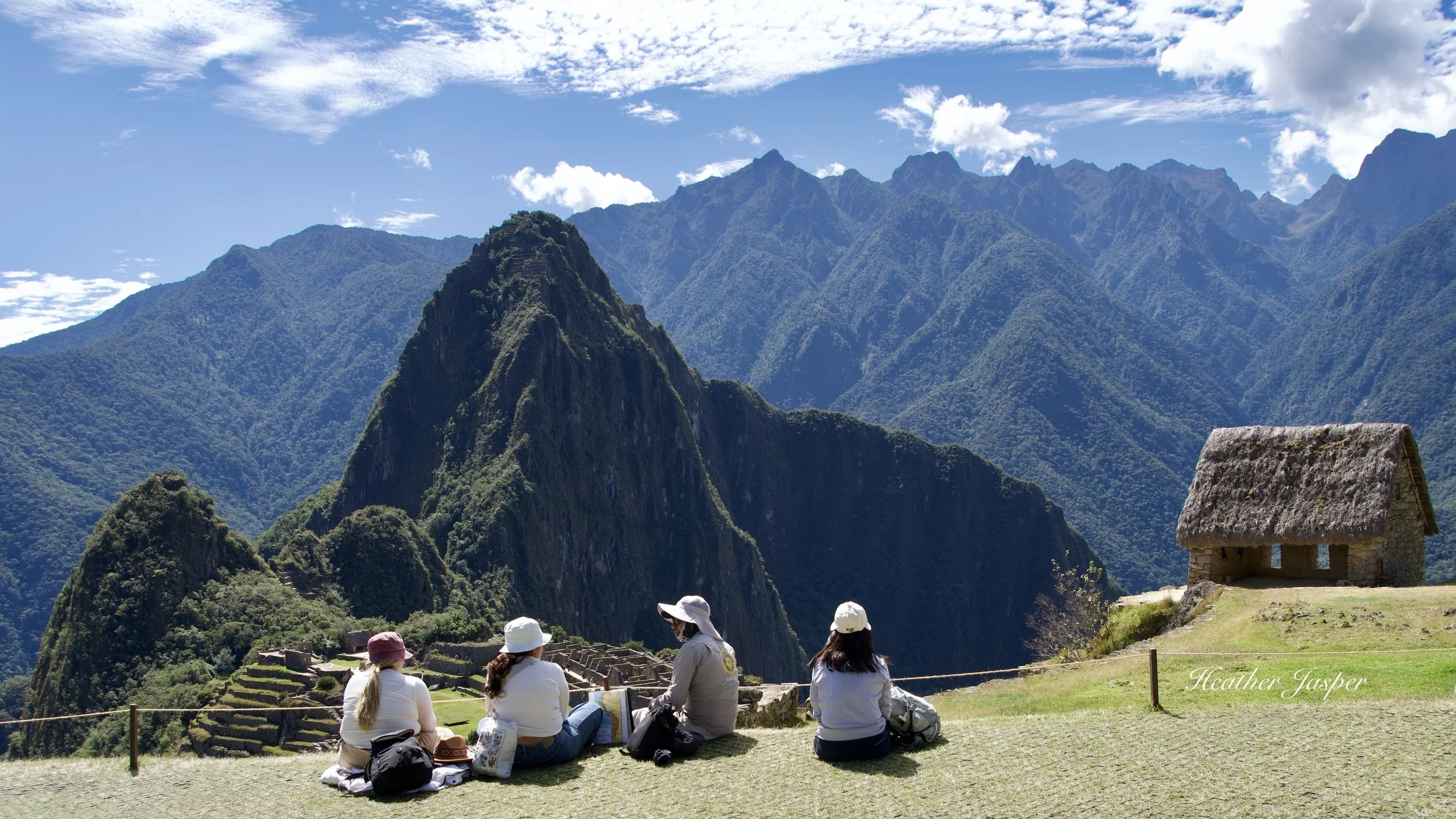 Machu Picchu Peru upper terraces