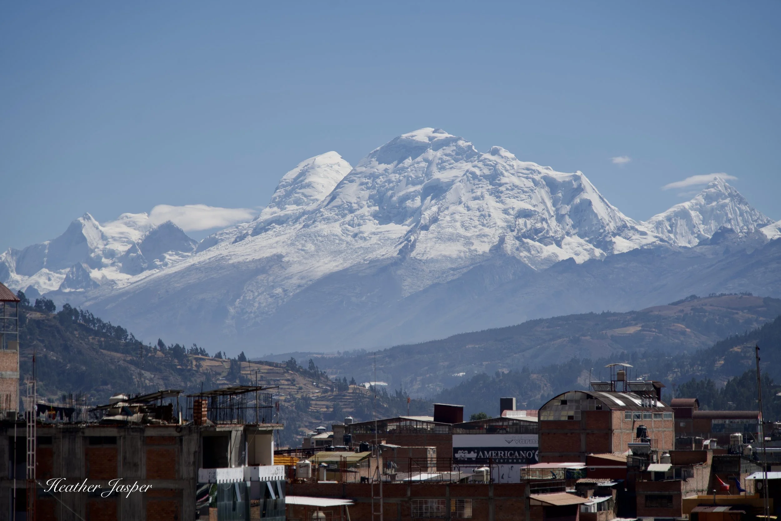 Huascarán above Huaraz Peru