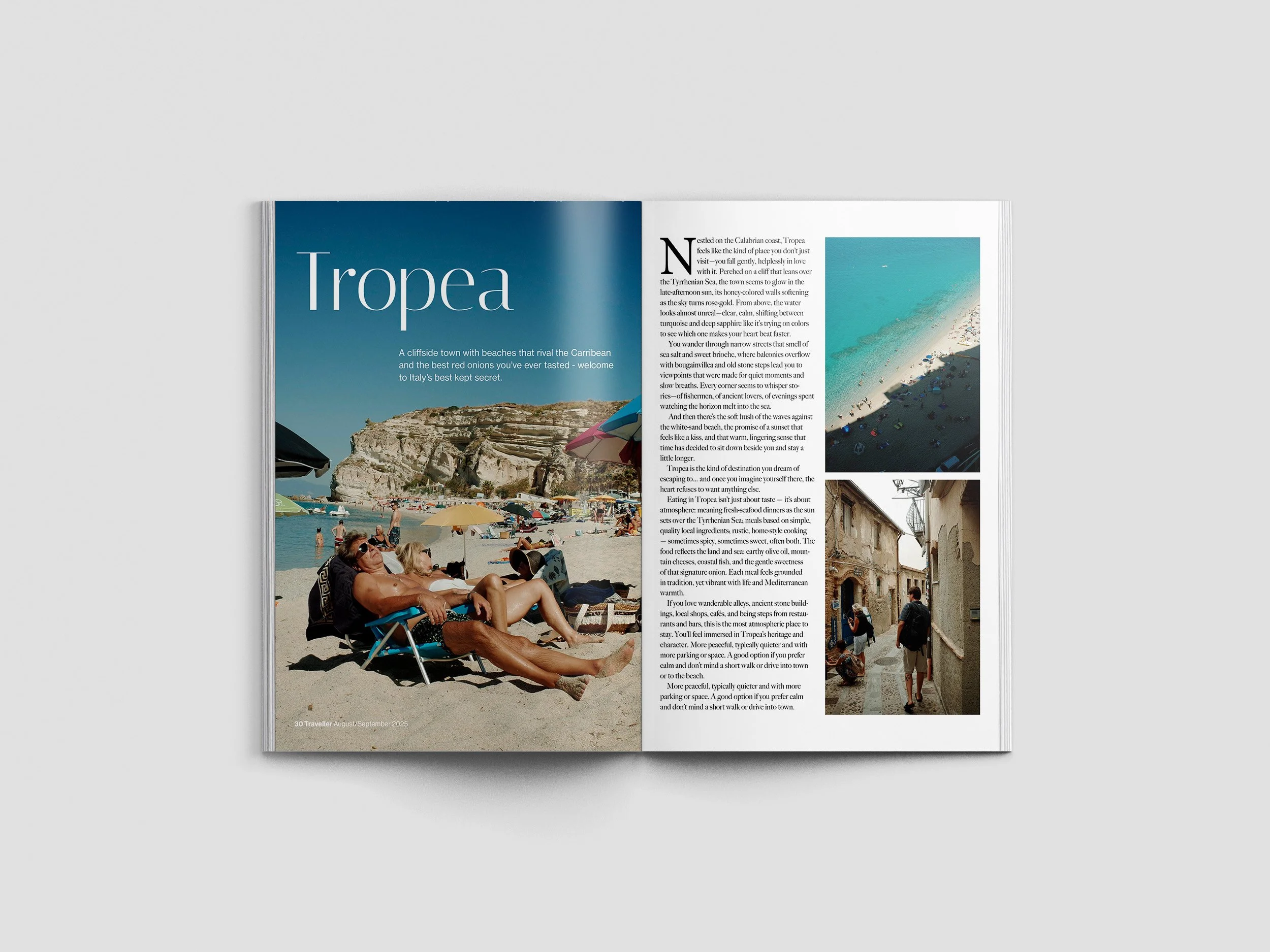 Tropea Travel Magazine concept