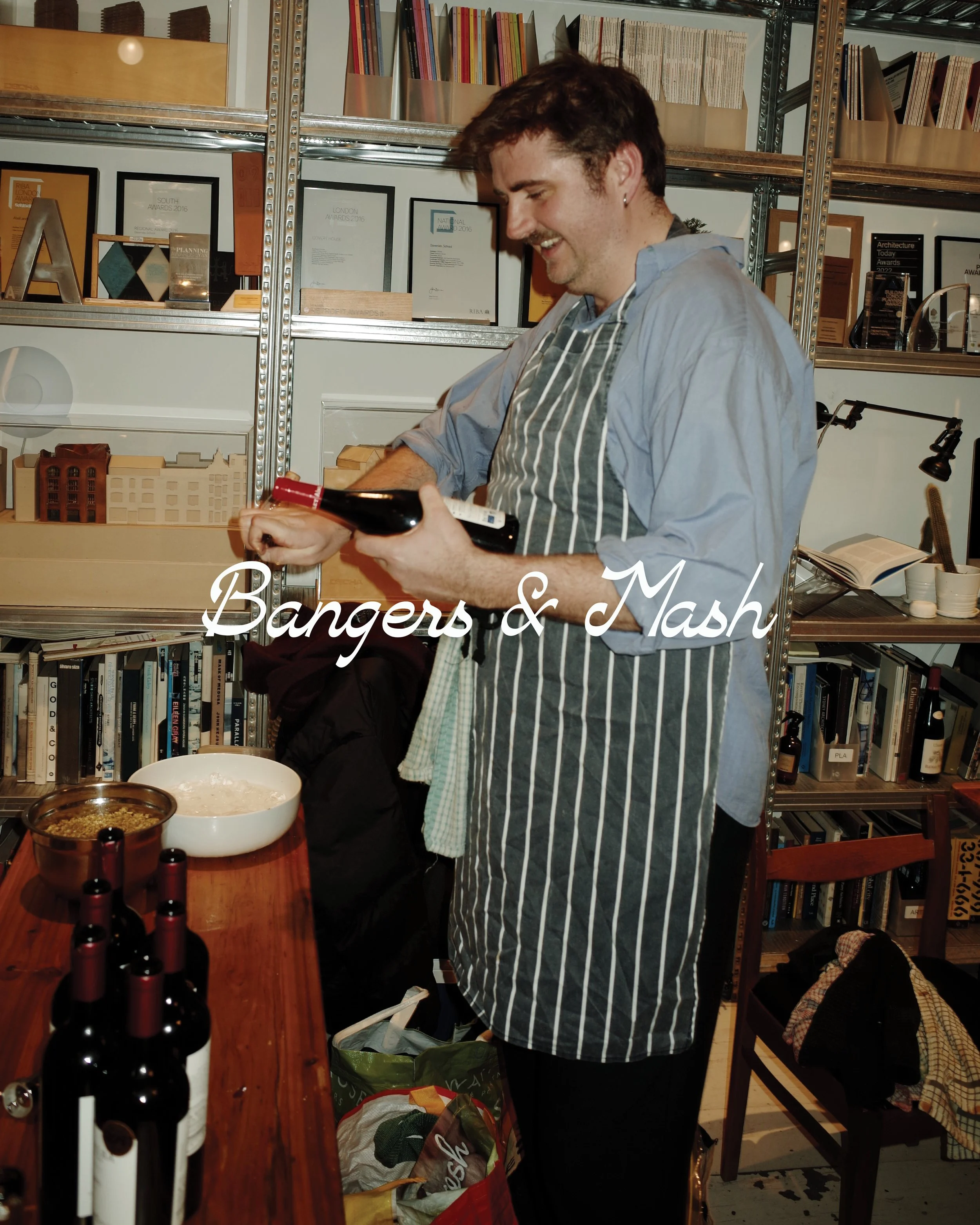  Bangers &amp; Mash is a London-based supper club started in 2023 by Ciaran Wight and Olivia Pemberton. Back then, dinners were hosted at Ciaran’s flat and the guests were primarily his and Olivia’s friends. Three years later, it has evolved into a m