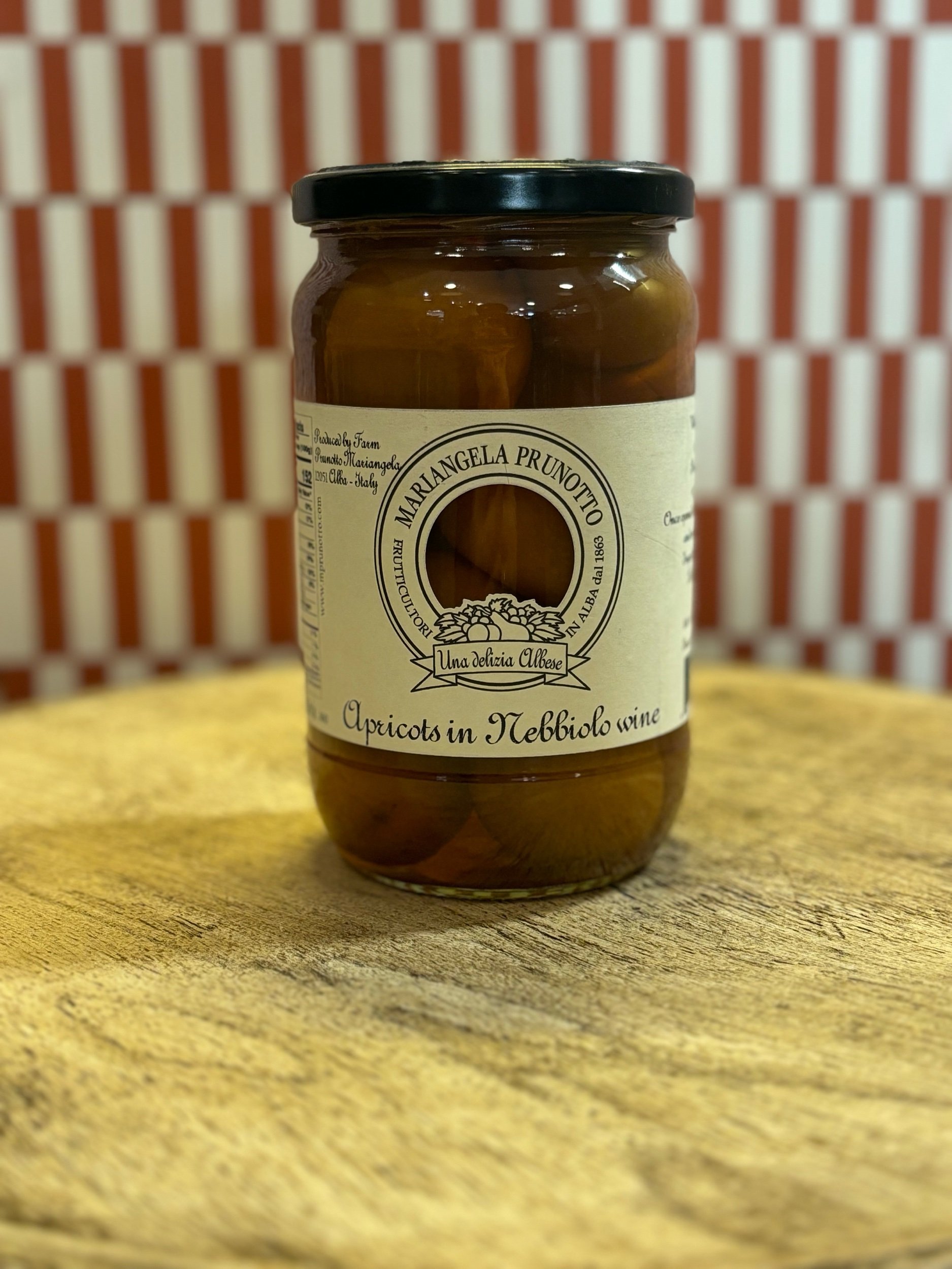 Prunotto Apricots in Red Wine
