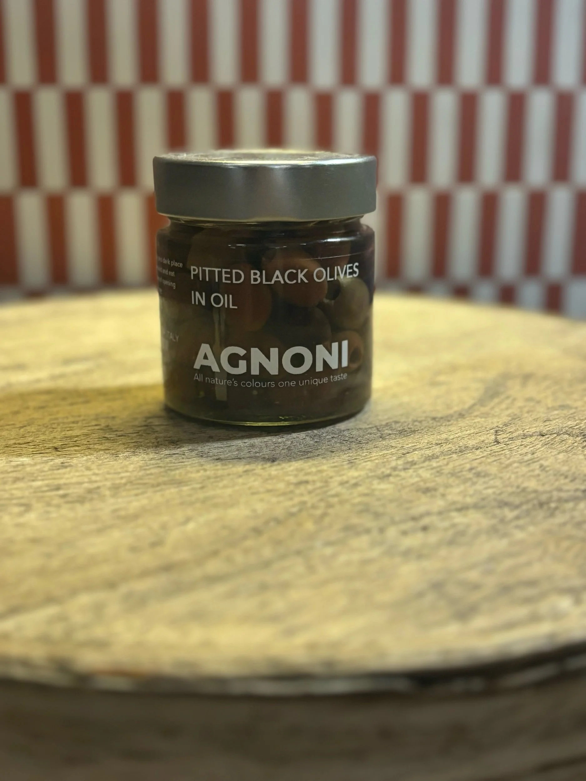Agnoni Pitted Black Olives 210 gr